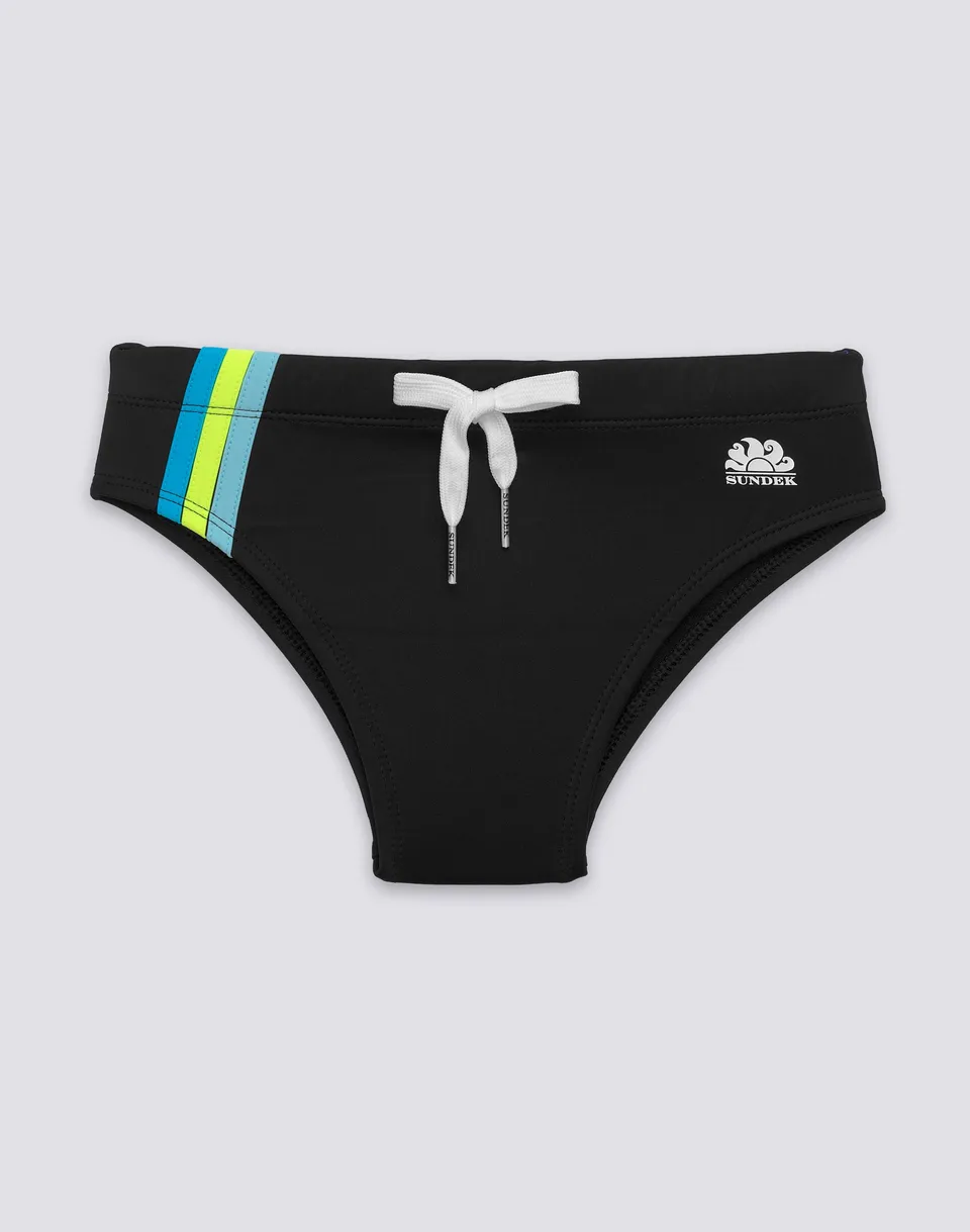 sundek-slip-mare-bambino-con-tricolore-in-nylon-econyl-2 image 1