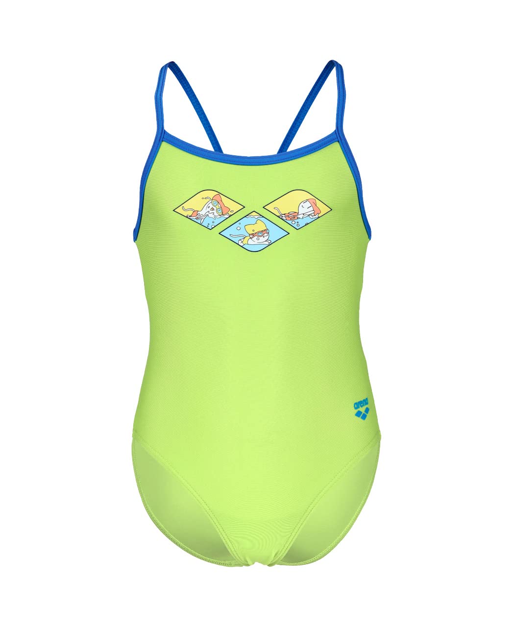 arena-training-kids-girl-one-piece-costume-intero-bambina-turchese image 3