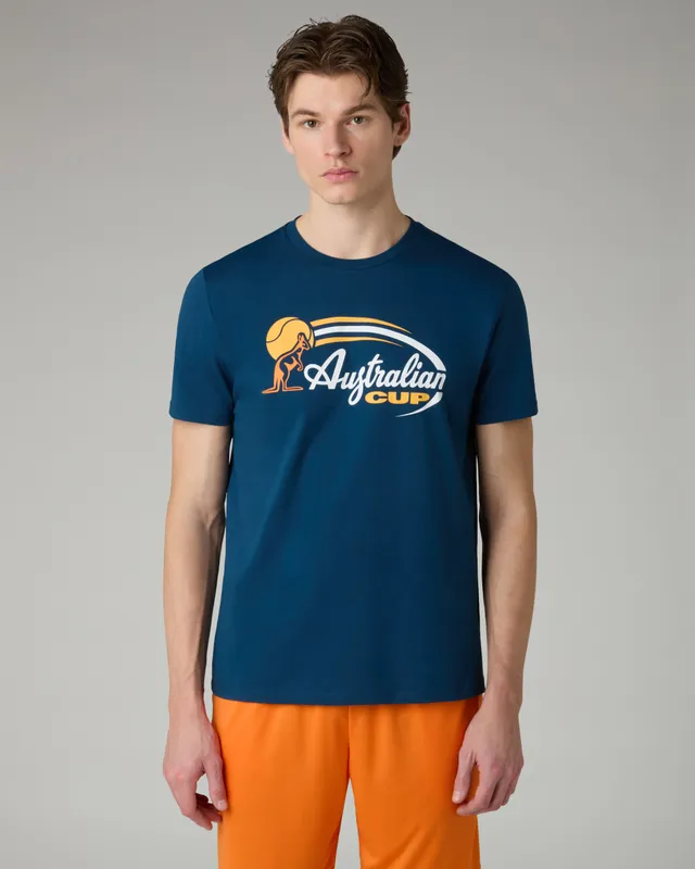 australian-cup-t-shirt-t-shirt-in-cotone-eclipse-blue image 1