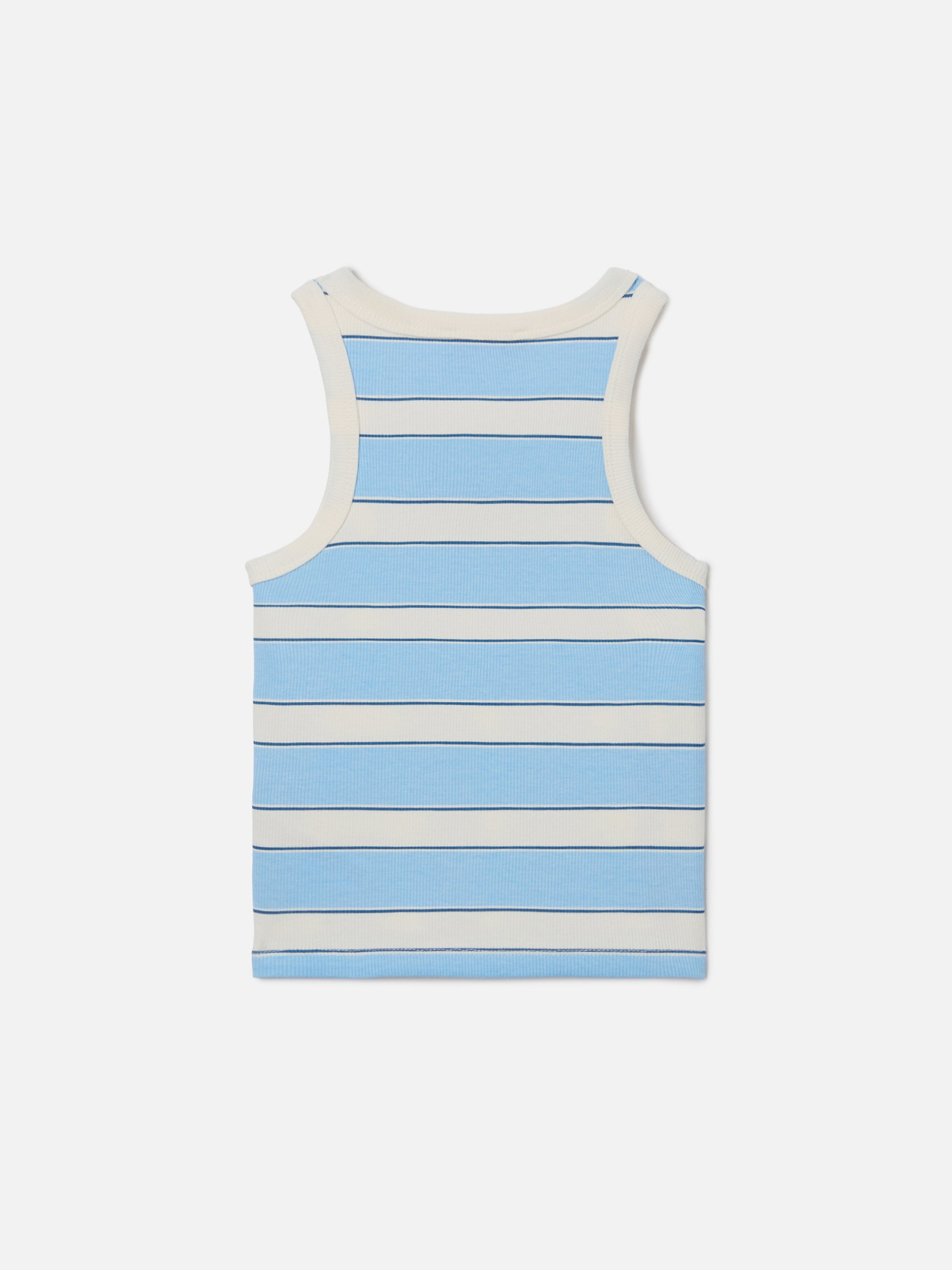 mc2-saint-barth-top-blue-jr-tank-top-bambina-a-righe-azzurre-e-panna image 3