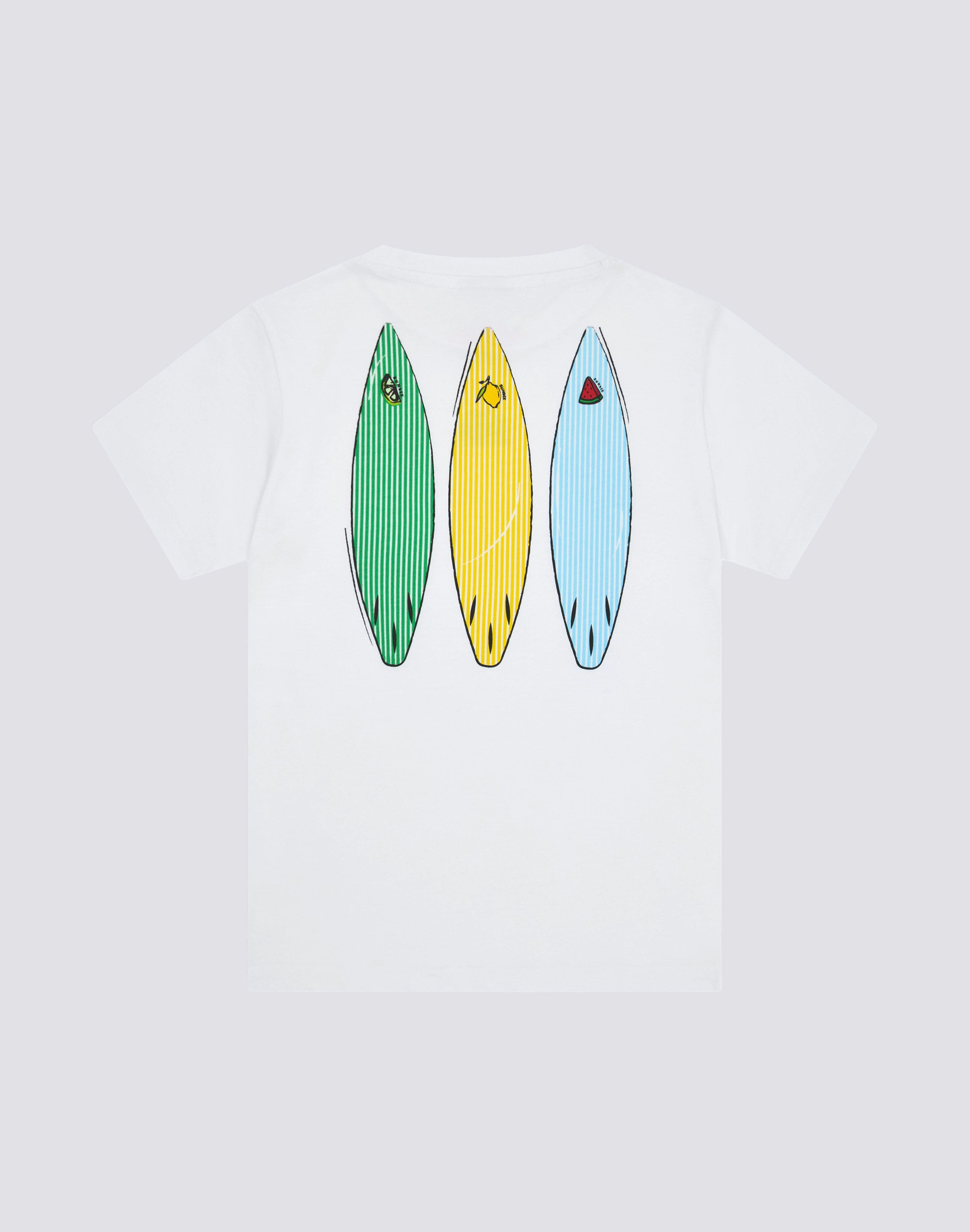sundek-t-shirt-bambino-manica-corta-stampa-juicy-stripes-surfboard image 2
