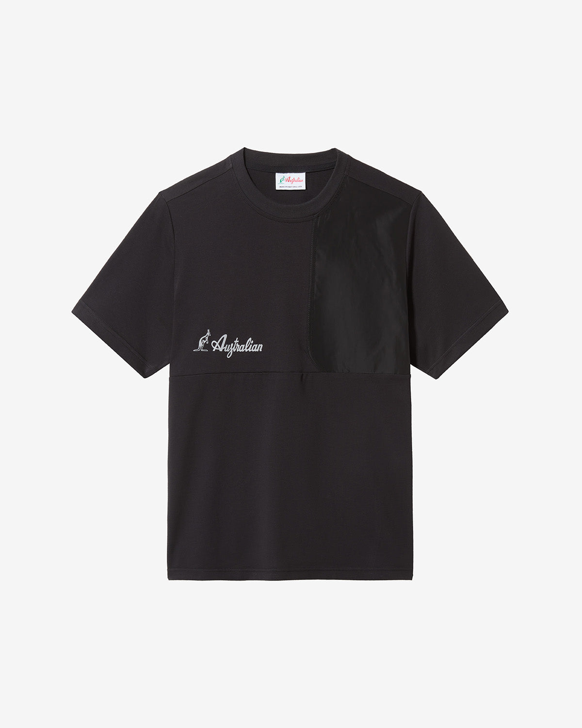 australian-gen-t-shirt-sportiva-nera-logo-rifrangente image 5