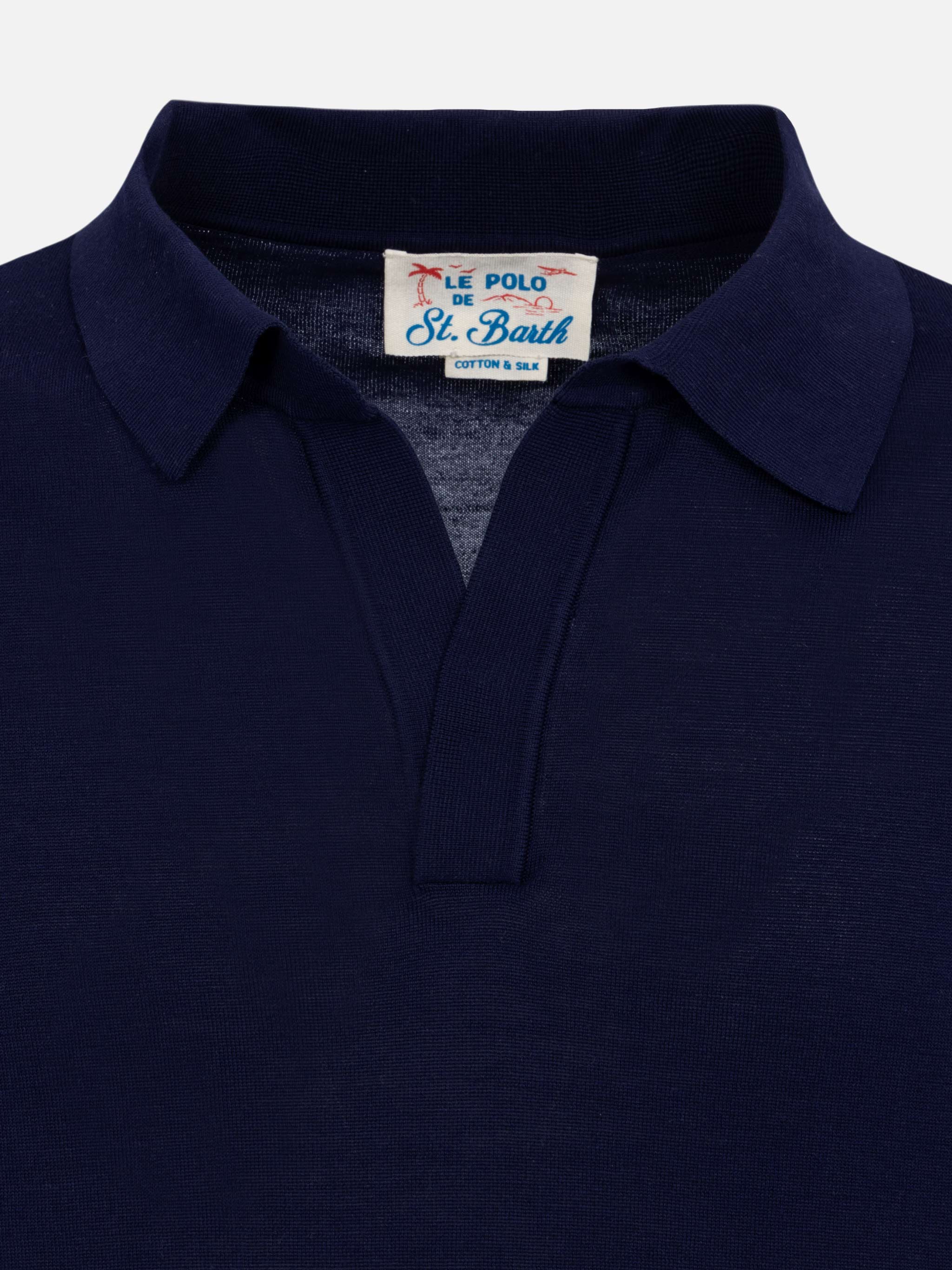 mc2-saint-barth-sloan-polo-uomo-maglia-seta-cotone-blu-navy image 6