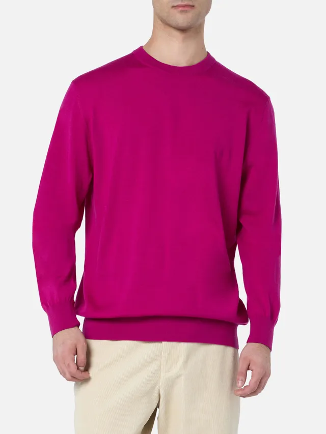 mc2-saint-barth-regent-maglione-girocollo-uomo-in-lana-merino-peonia image 1