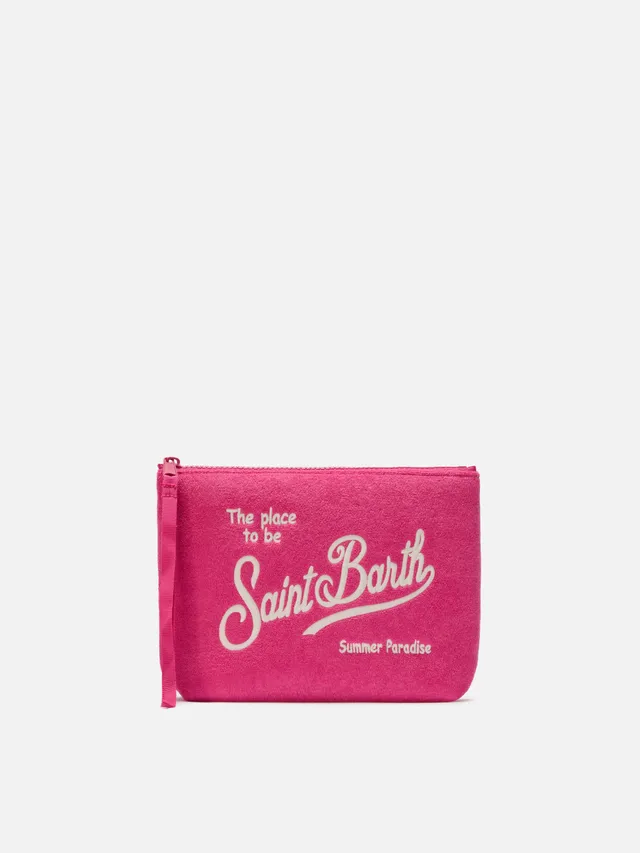 mc2-saint-barth-aline-pochette-effetto-spugna-rosa image 1