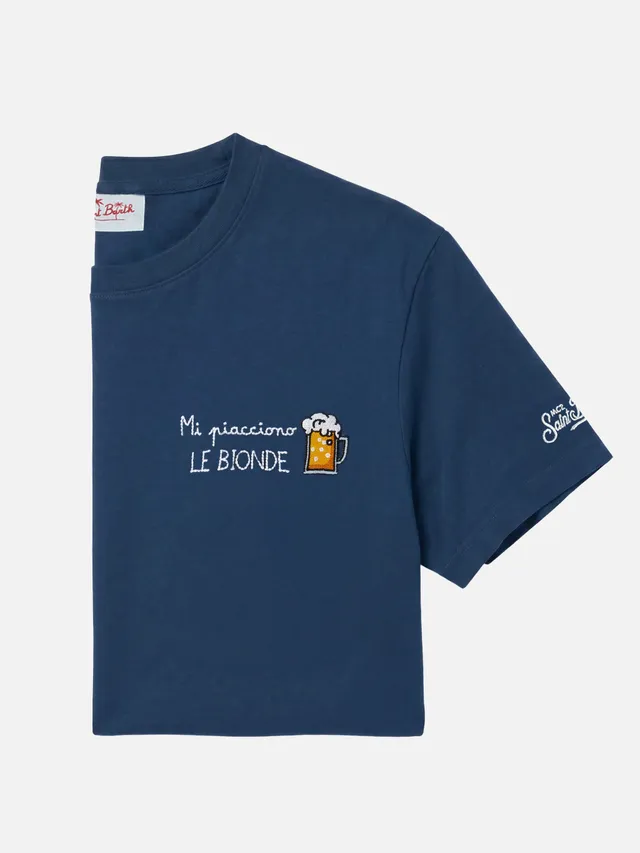 mc2-saint-barth-portofino-t-shirt-uomo-blu-mi-piacciono-le-bionde image 1