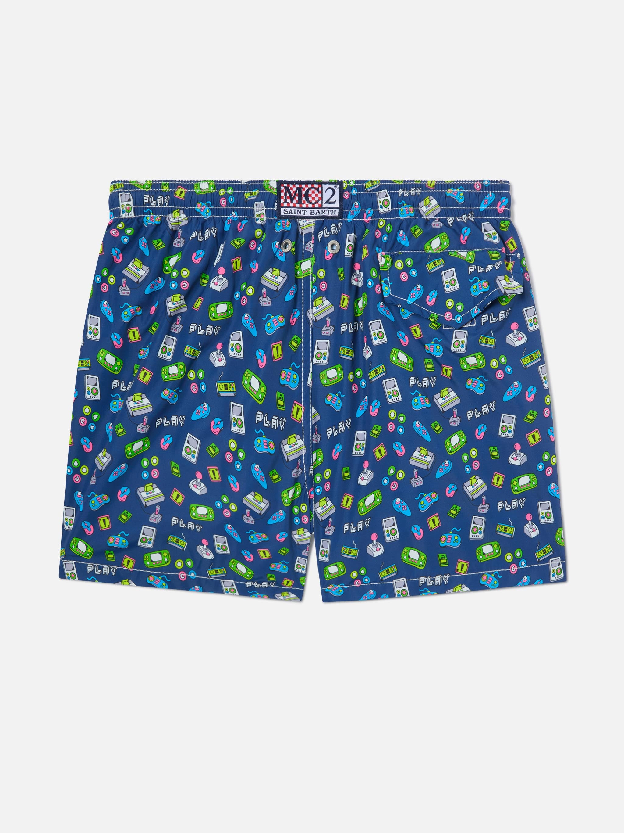 mc2-saint-barth-costume-bagno-bambino-blu-stampa-games-retr-quick-dry image 2
