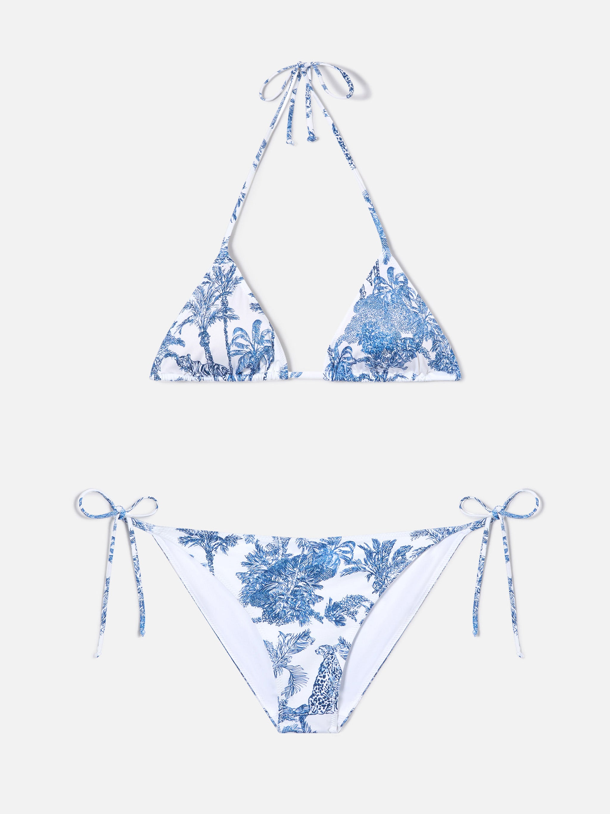mc2-saint-barth-leah-virgo-bikini-triangolo-toile-de-jouy-azzurro image 1