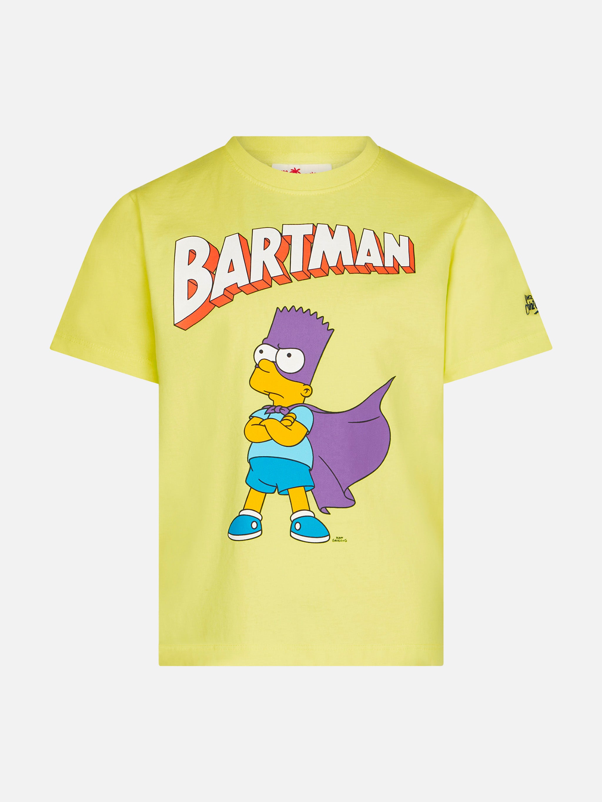 mc2-saint-barth-t-shirt-gialla-bambino-bartman-special-edition-simpsons image 1