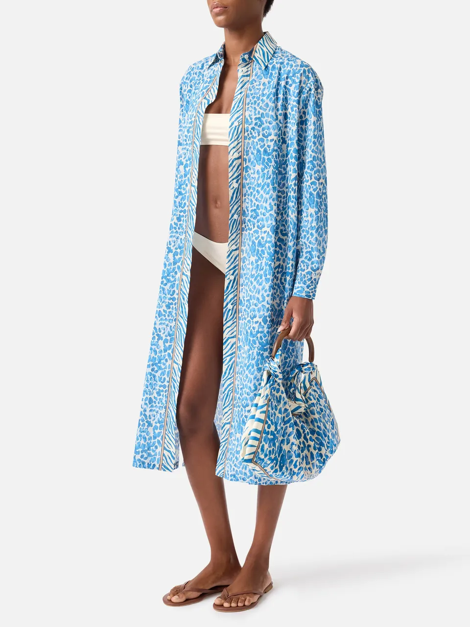 mc2-saint-barth-adeline-abito-lungo-donna-cotone-voile-animalier-azzurro image 1