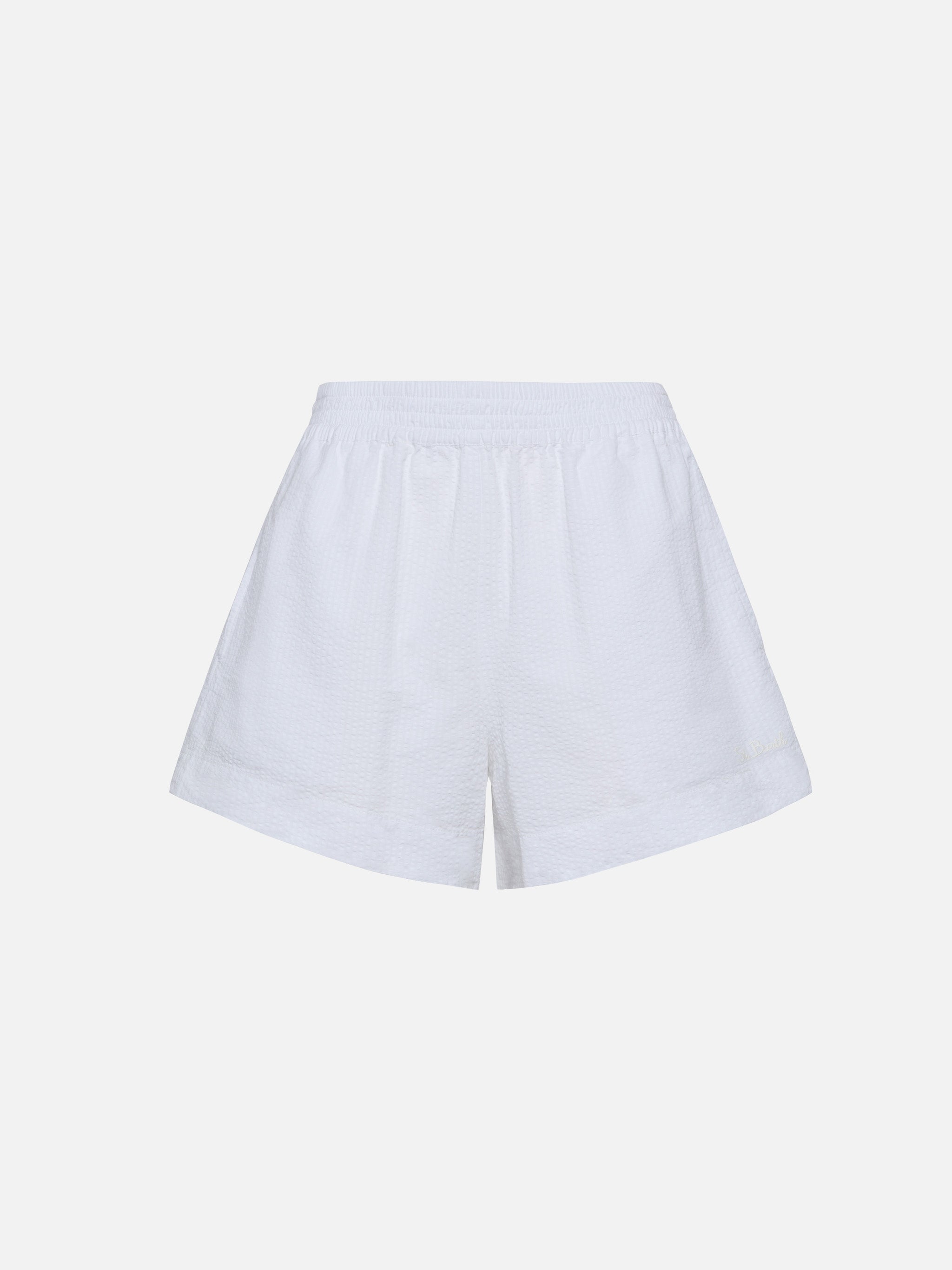mc2-saint-barth-shorts-meave-donna-bianchi-in-cotone-seersucker-pull-up image 5