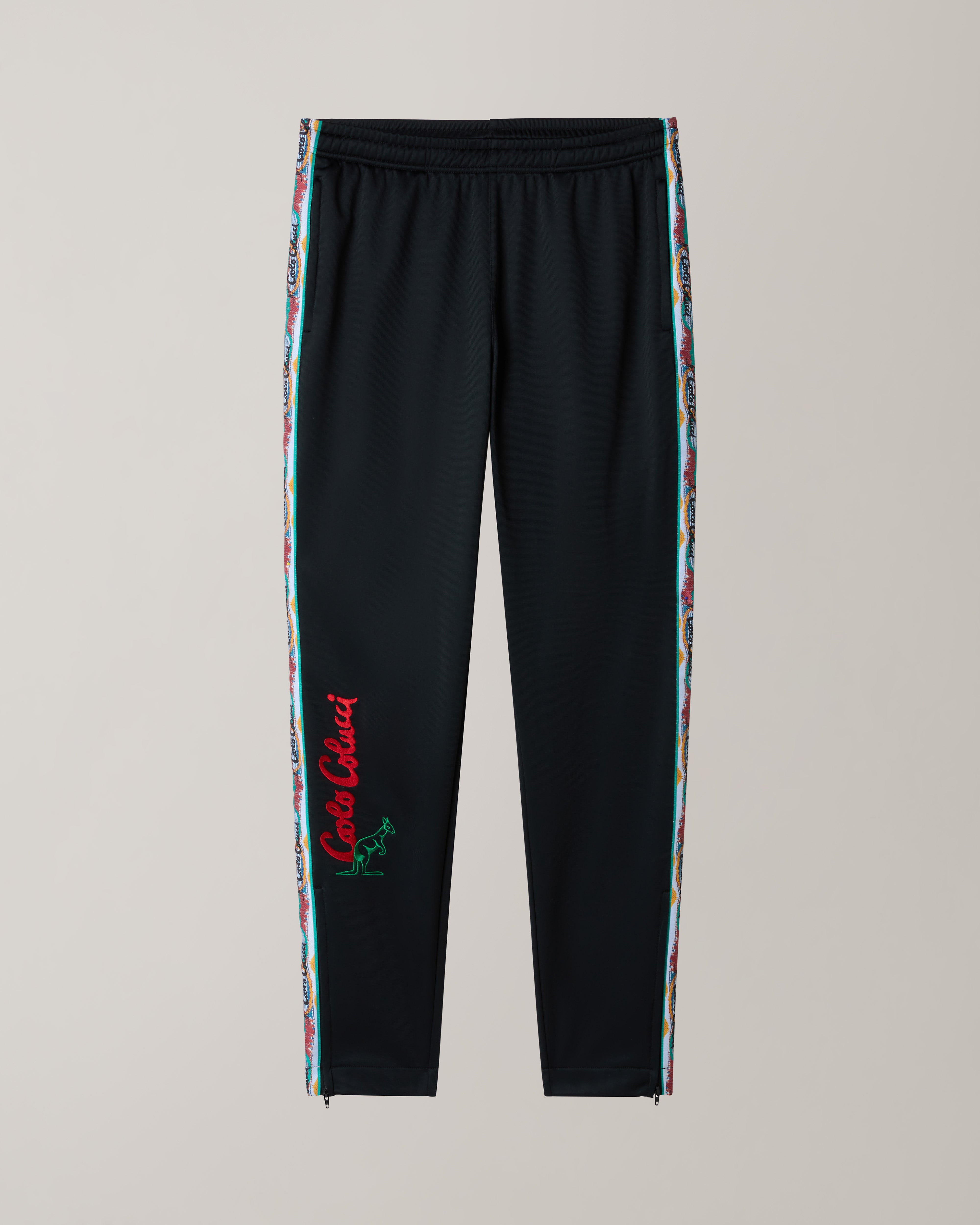 australian-color-tape-track-pant-pantalone-tuta-in-acetato-nero-slim image 8