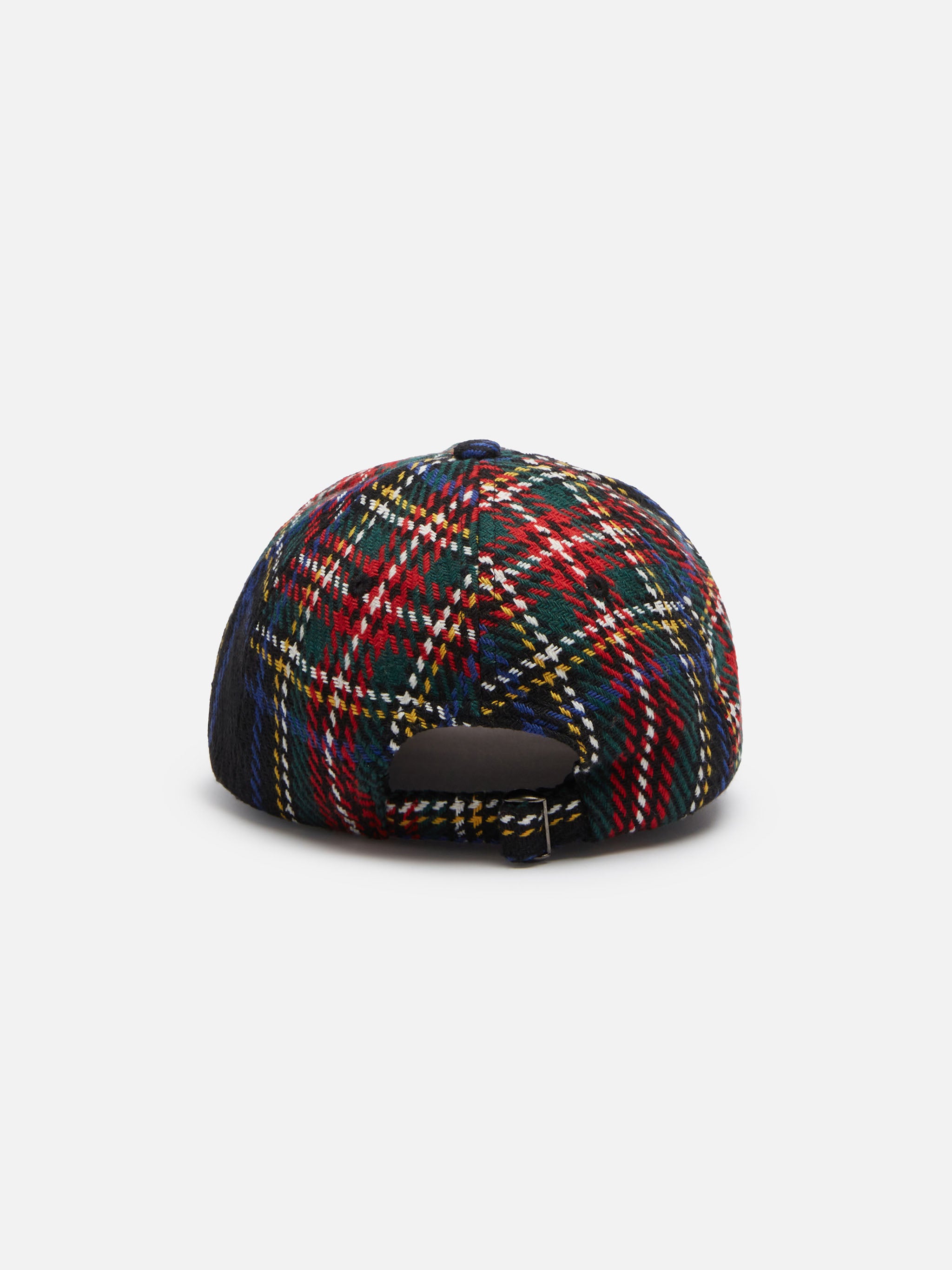 mc2-saint-barth-basb0003-cappellino-da-baseball-in-denim-stampa-tartan-multicolo image 2