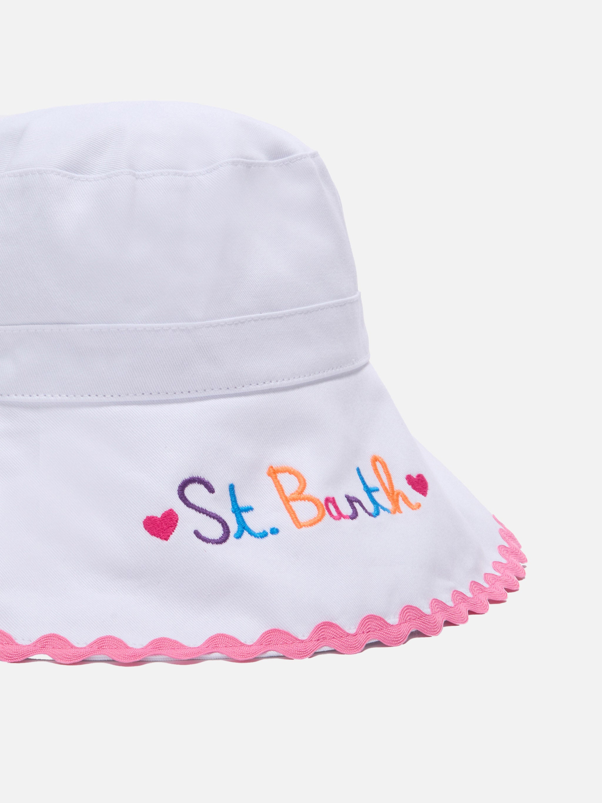 mc2-saint-barth-cuffia-neonata-in-cotone-con-stampa-logo-multicolore image 3