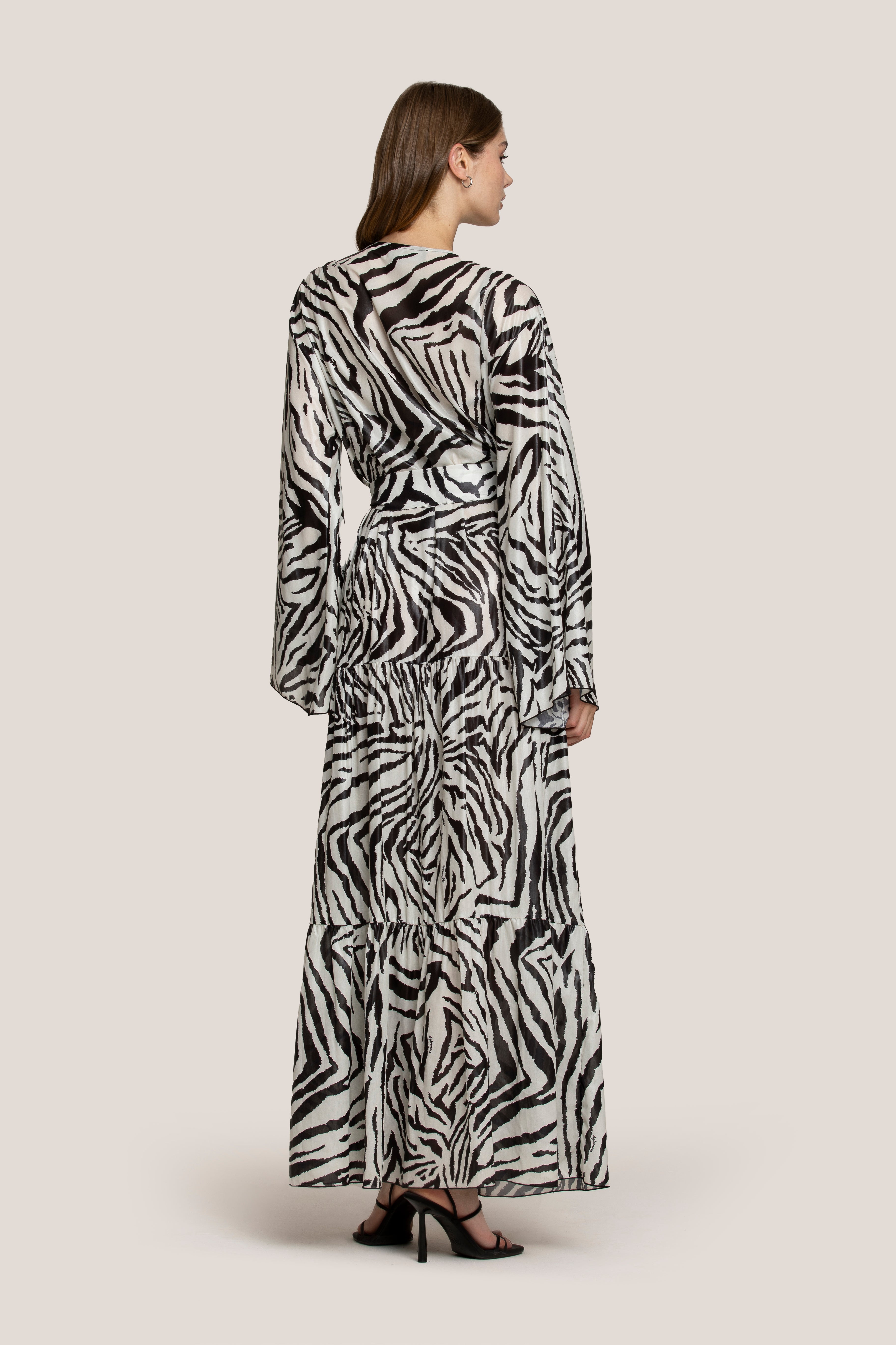 4giveness-kimono-zebra-night-lungo-con-cintura image 2