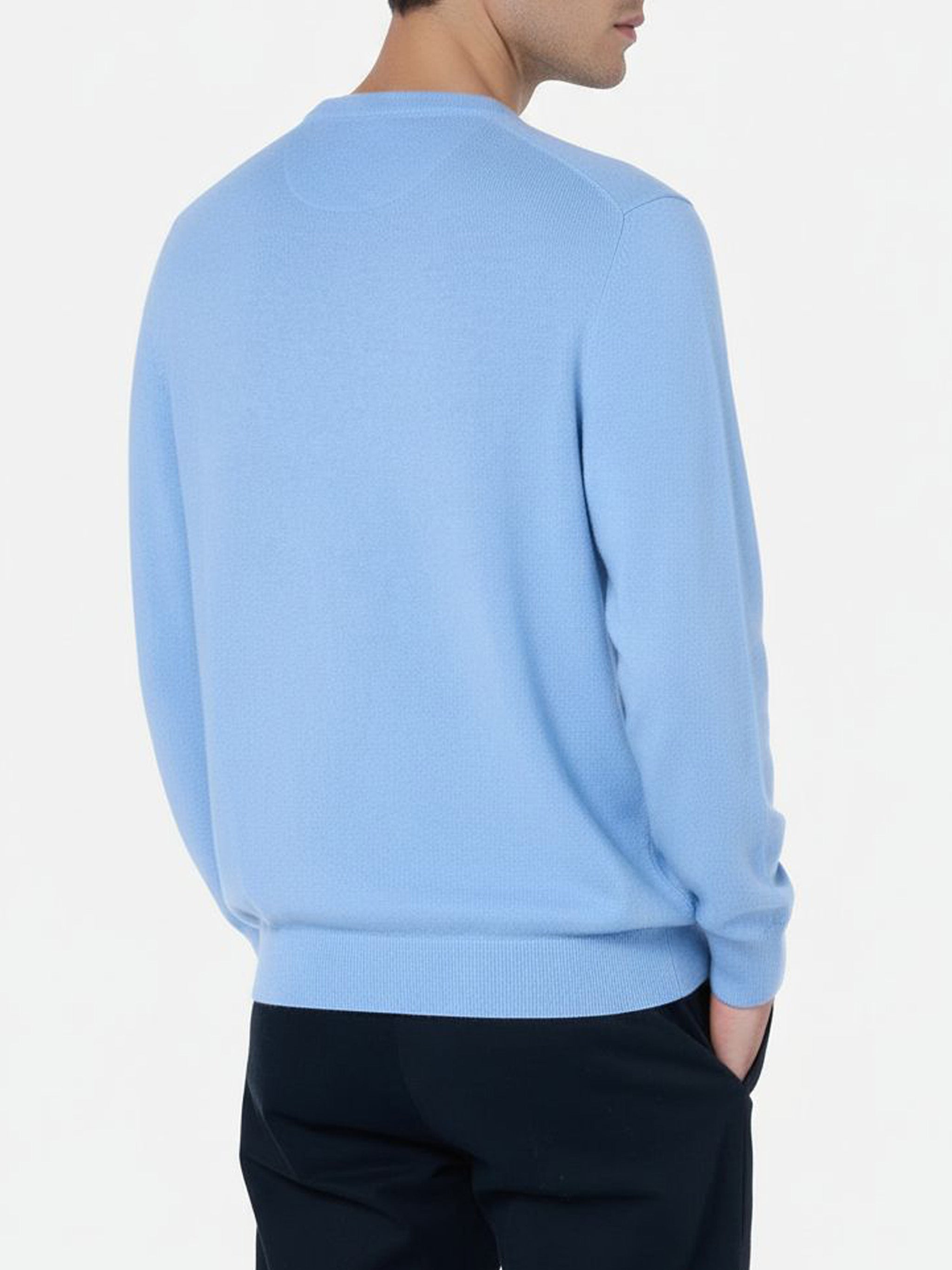 maglione-girocollo-uomo-mc2-saint-barth-regent-in-misto-cashmere-azzurro image 3