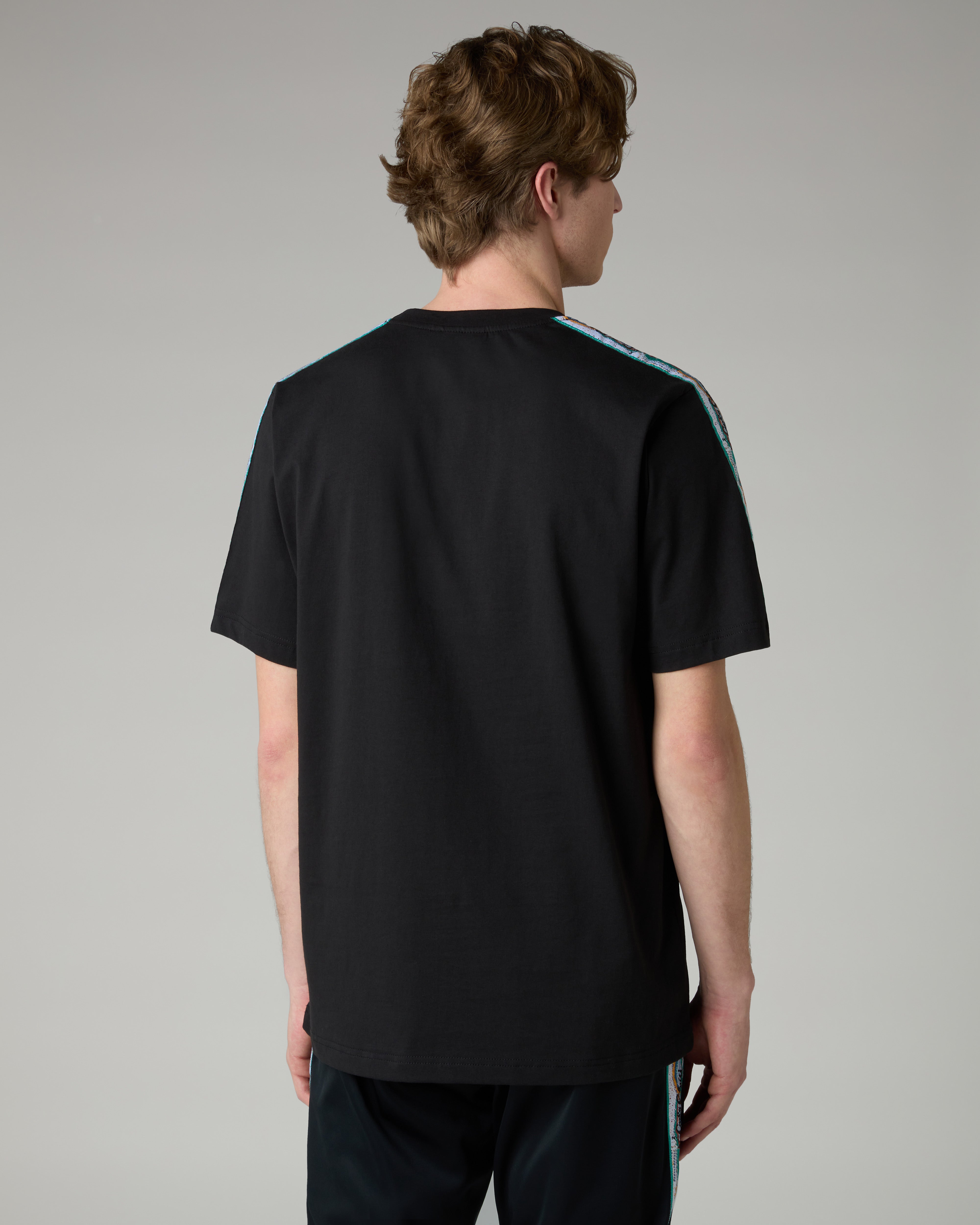 australian-x-carlo-colucci-color-tape-t-shirt-nera-regular-fit image 3