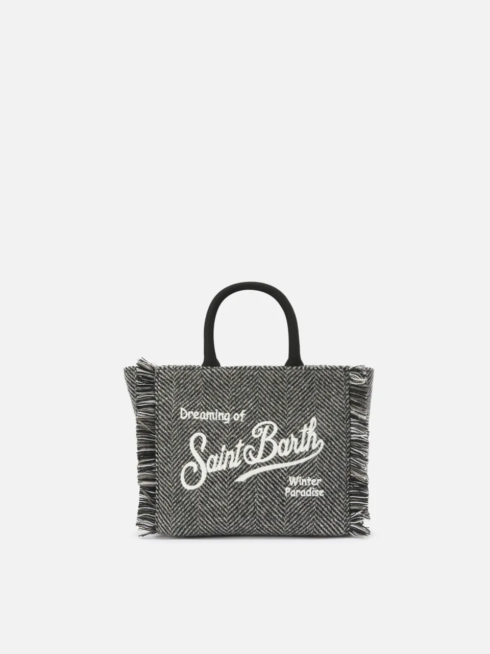 mc2-saint-barth-borsa-vanity-mini-wool-spigata-nero-e-grigio image 1