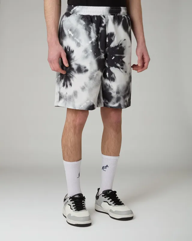 australian-rorschach-short-ace-nero-con-stampa-all-over-comfort-fit image 1