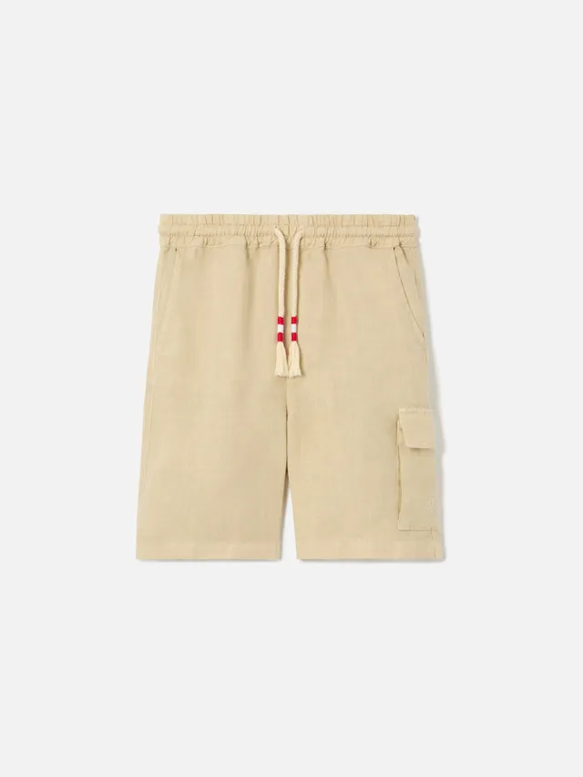mc2-saint-barth-marseille-jr-shorts-bambino-lino-beige-cargo image 1