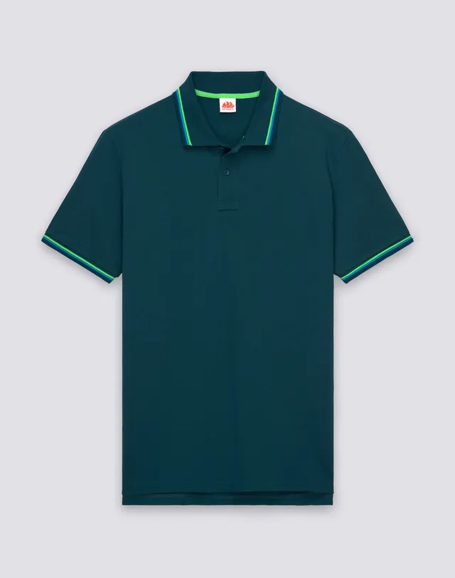 sundek-brice-polo-uomo-in-cotone-piquet-con-dettagli-tricolor image 1