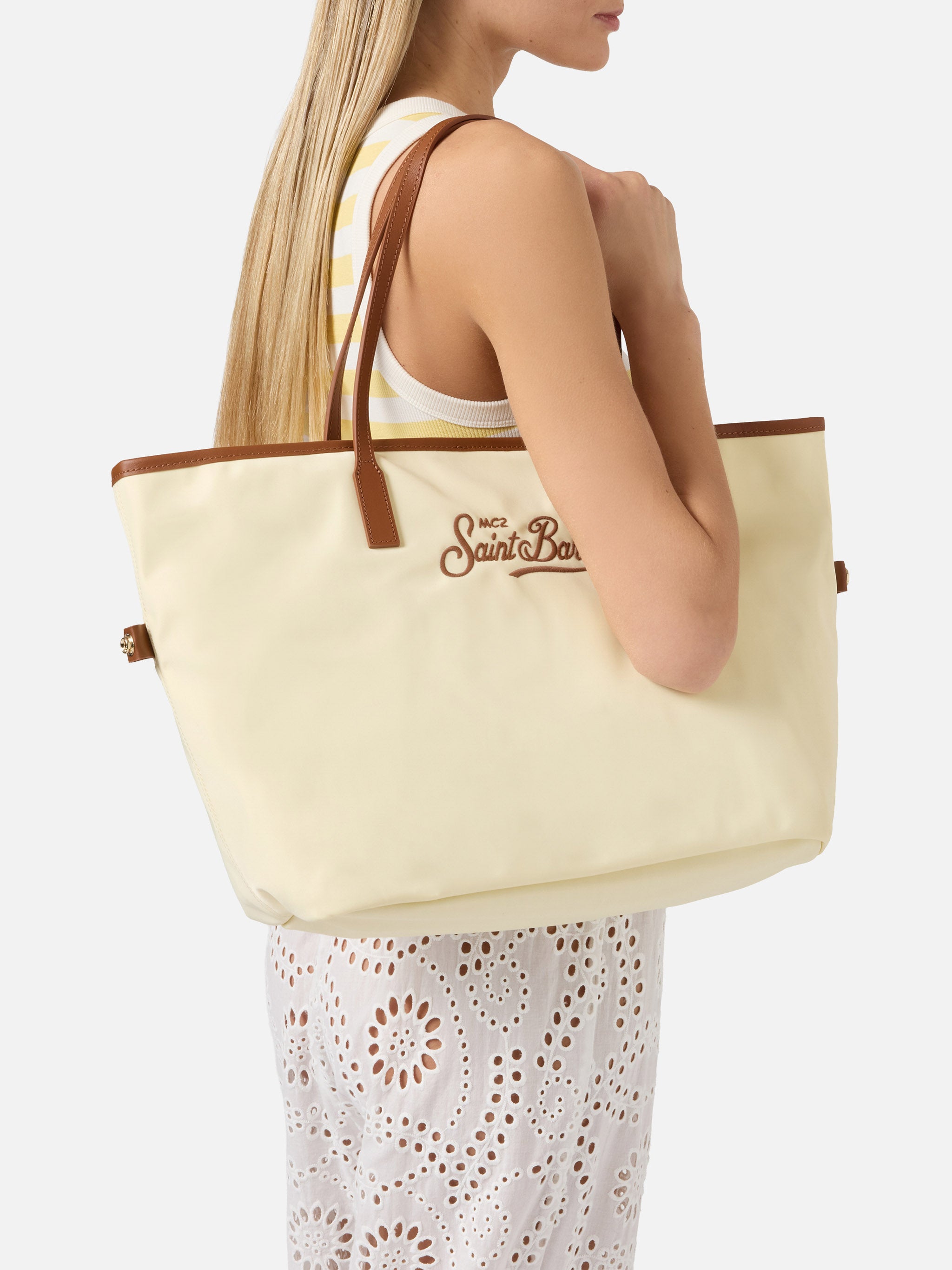 mc2-saint-barth-borsa-city-regular-in-nylon-bianca image 2