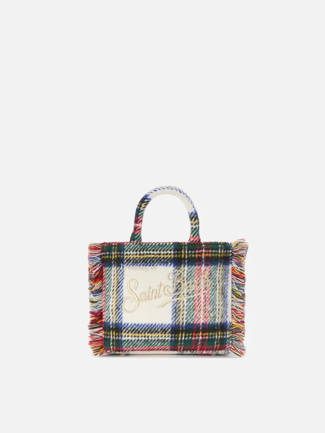 mc2-saint-barth-borsa-vanity-mini-wool-tartan-multicolore-con-tracolla image 1