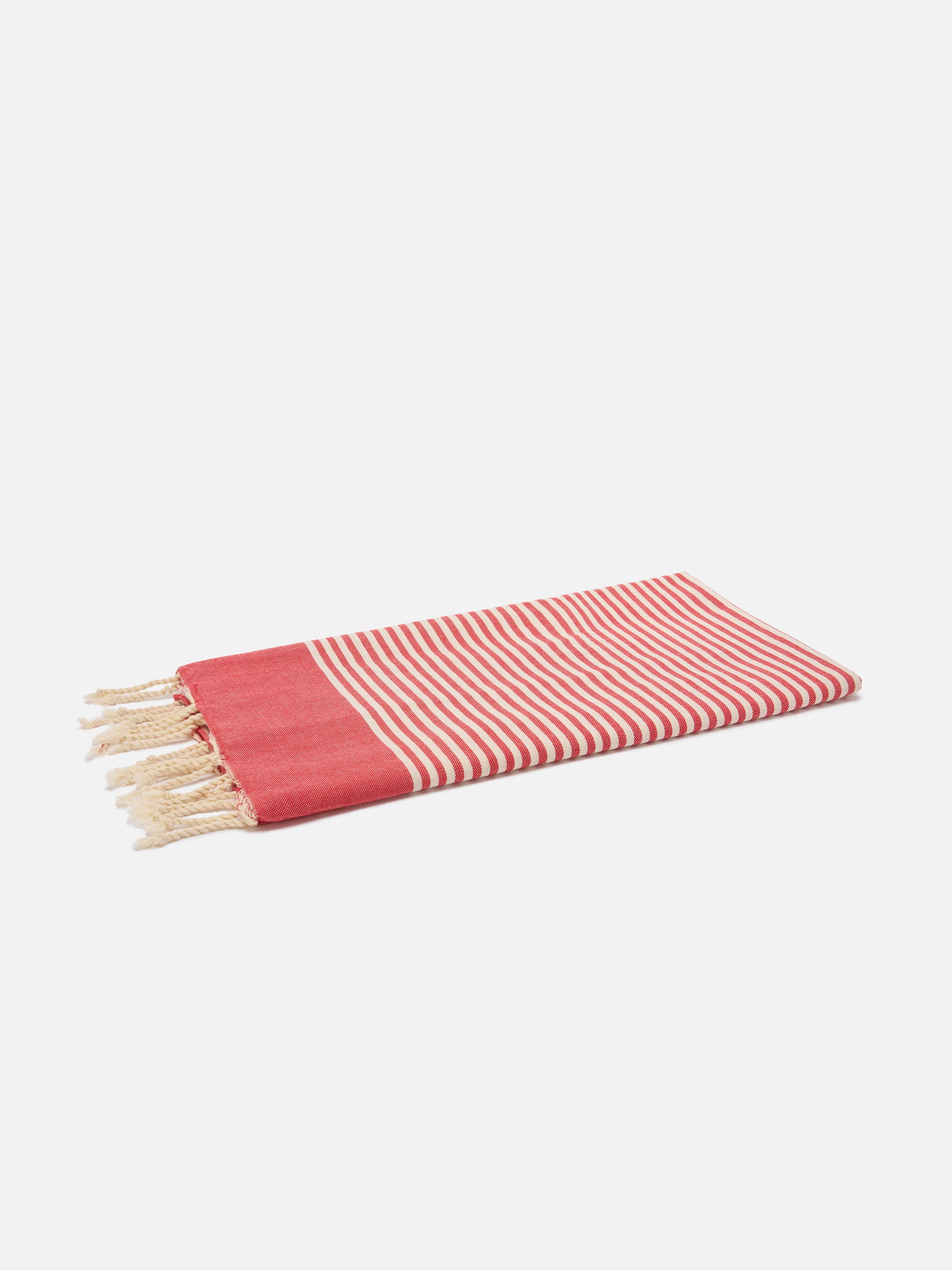 mc2-saint-barth-foutas-telo-mare-a-righe-piccole-rosso-e-bianco-in-cotone-jacqua image 3