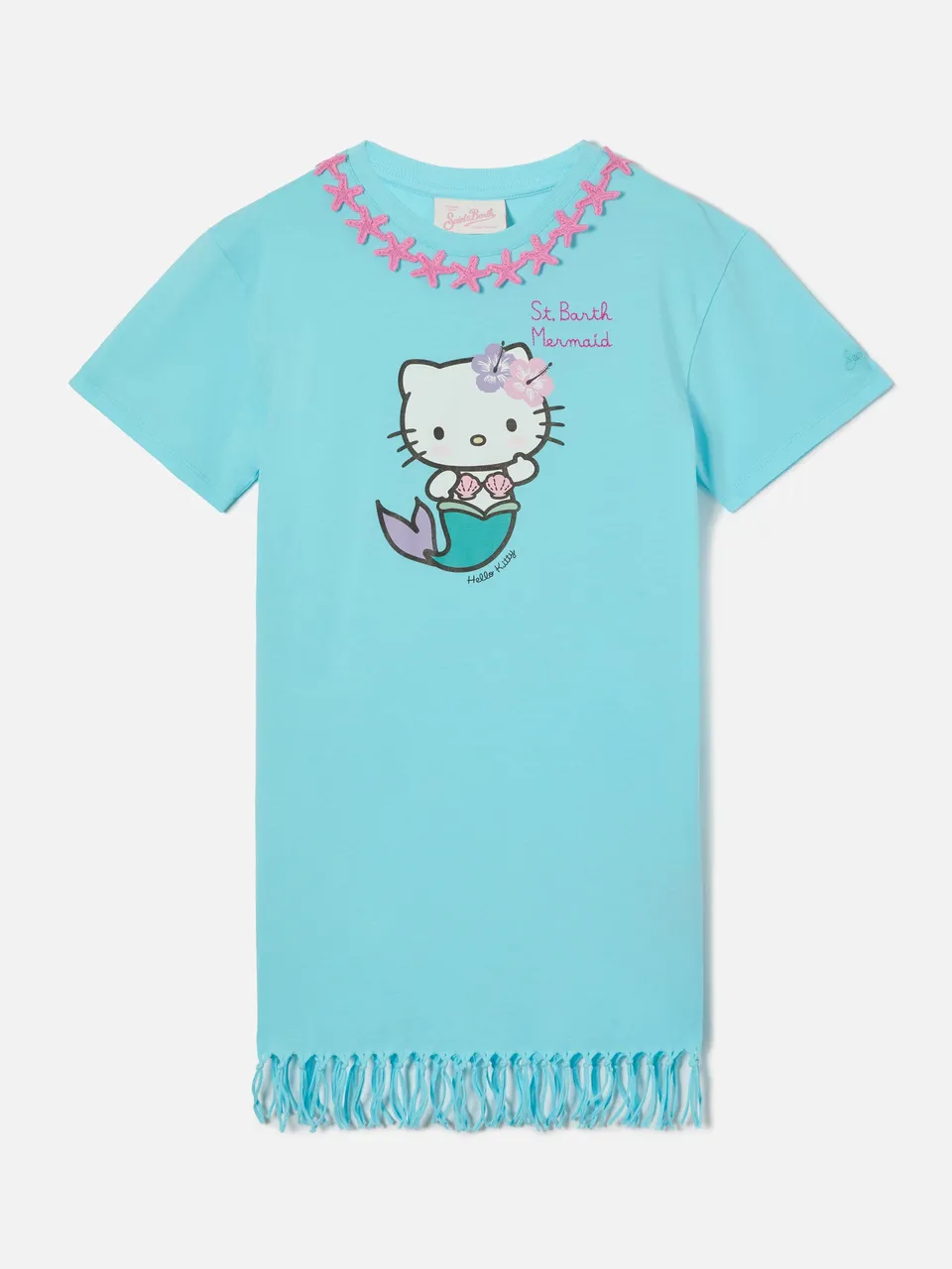 mc2-saint-barth-abbey-abito-bambina-in-cotone-organico-stampa-hello-kitty-specia image 1