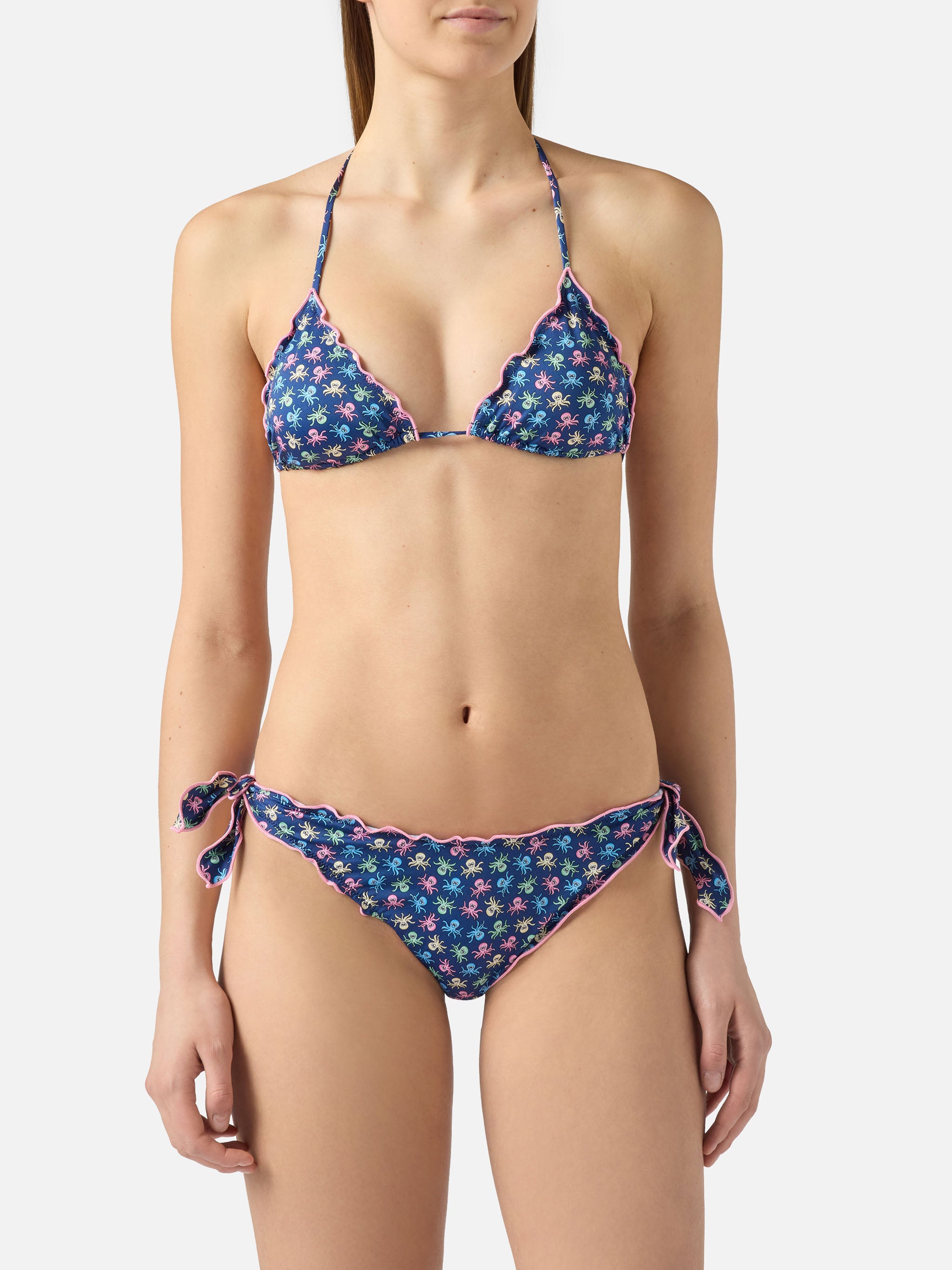 mc2-saint-barth-sarius-bikini-triangolo-blu-stampa-polipetti-donna image 2