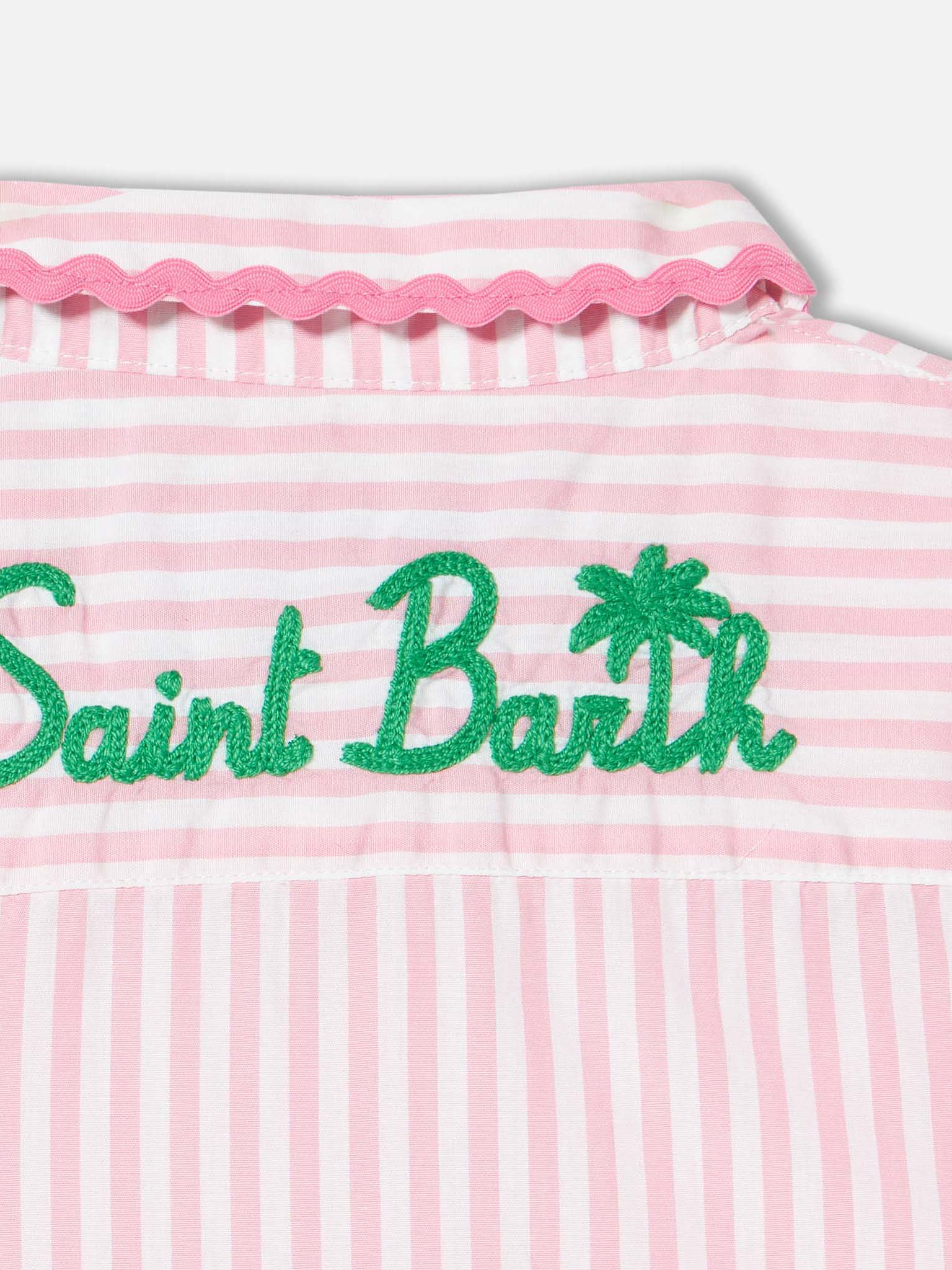 mc2-saint-barth-abito-chemisier-bambina-a-righe-fucsia-e-bianco-in-cotone image 3
