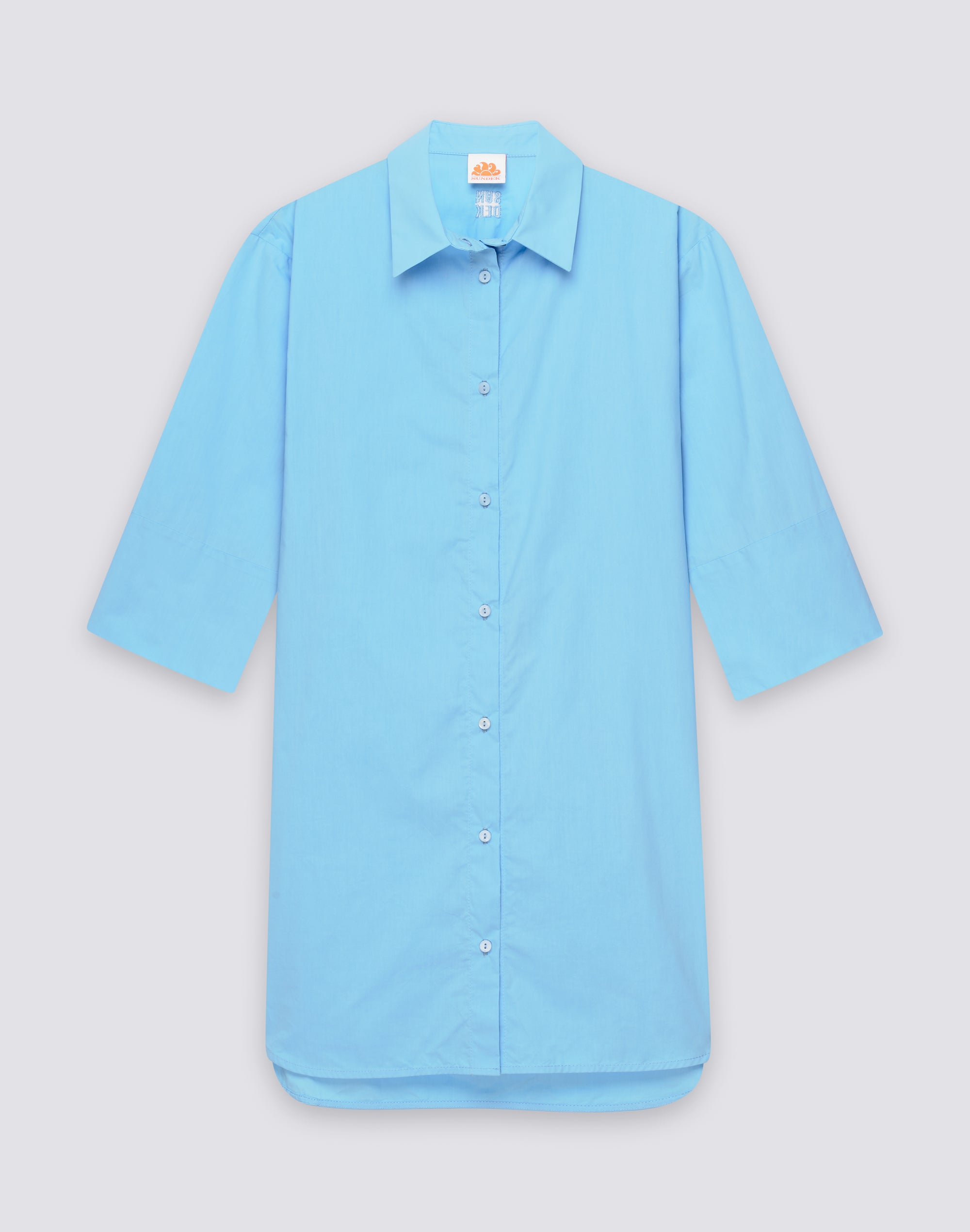 sundek-camicione-corto-donna-in-popeline-di-cotone-oversize image 1