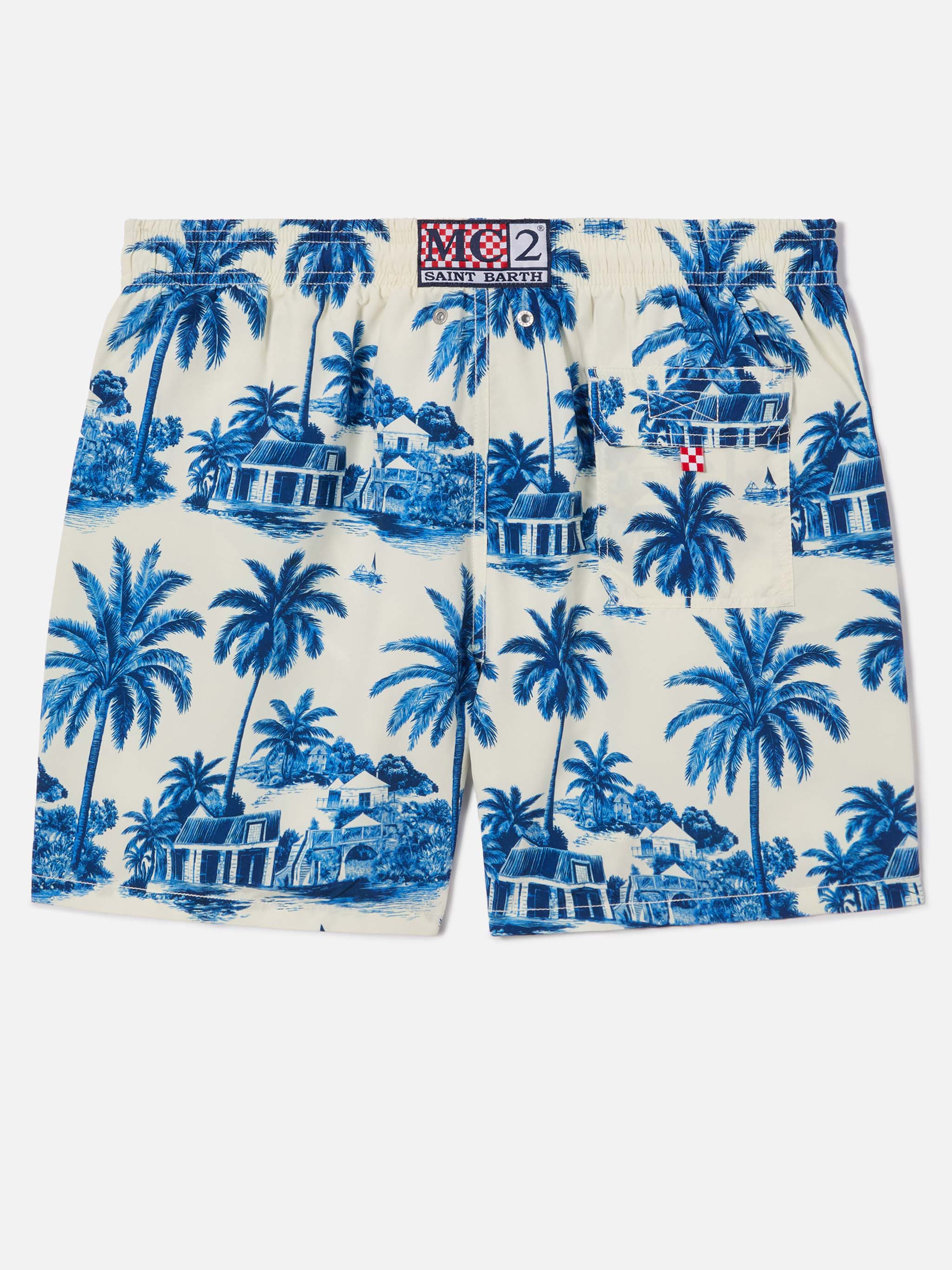 mc2-saint-barth-gustavia-boxer-mare-uomo-toile-de-jouy-blu-special-edition image 2