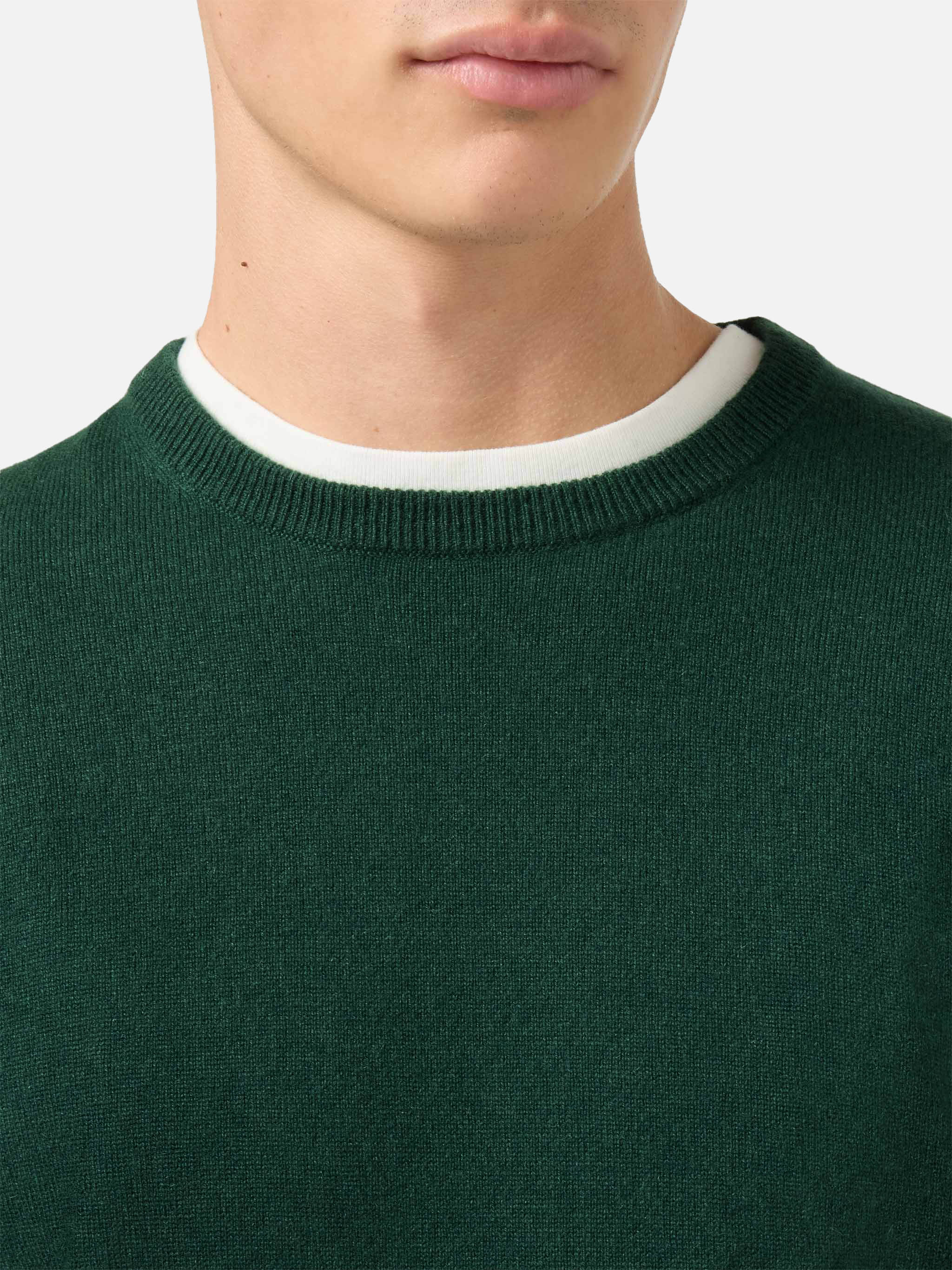mc2-saint-barth-regent-maglione-uomo-100-cashmere-verde-scuro image 3