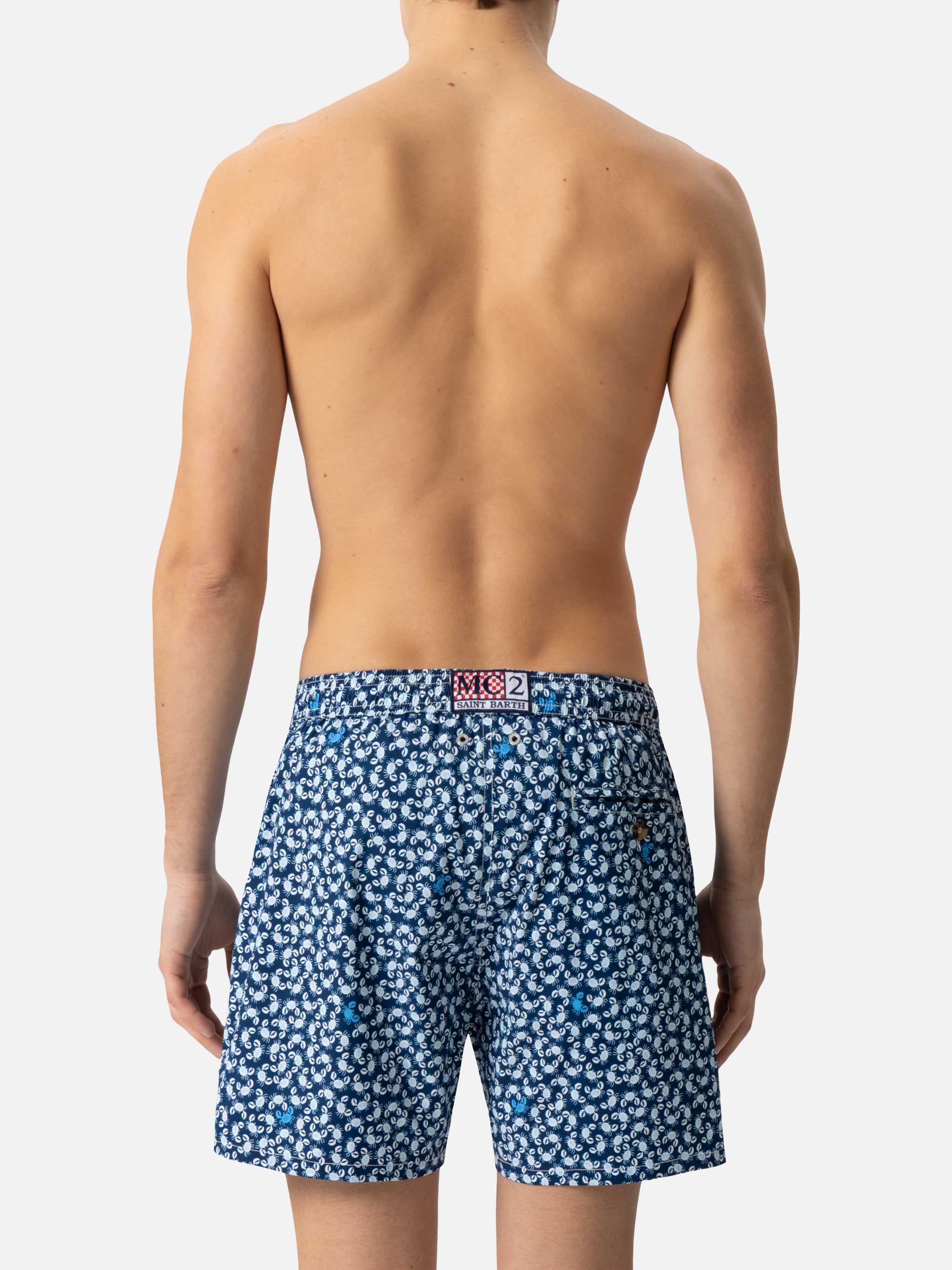 mc2-saint-barth-comfort-light-costume-da-bagno-uomo-con-stampa-granchi-blu-navy image 6