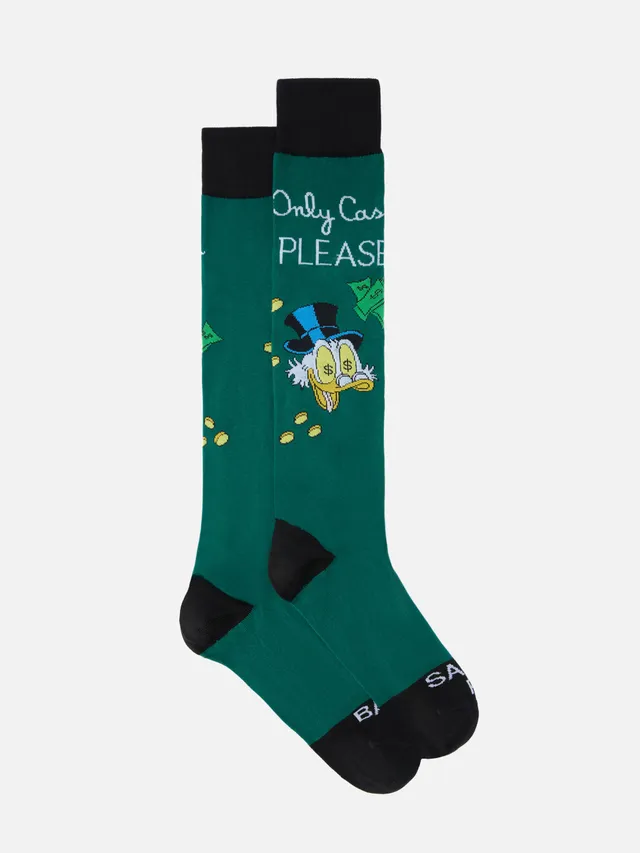 mc2-saint-barth-sox-calze-misto-cotone-zio-paperone-disney-verde image 1
