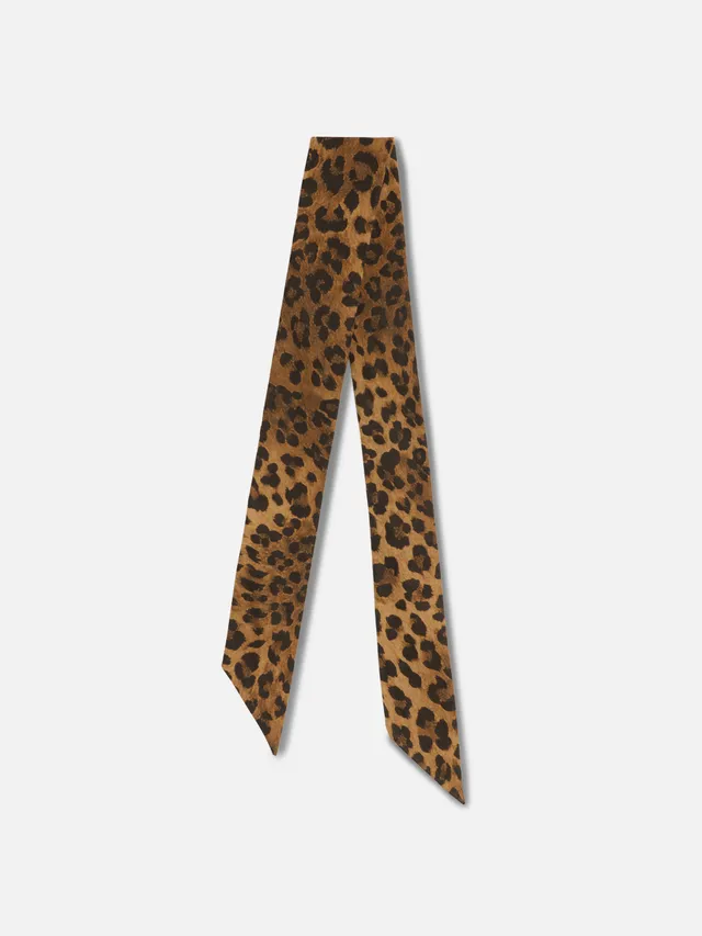 mc2-saint-barth-band-fod0003-foulard-cotone-leopardato-marrone-nero-86x5-cm image 1