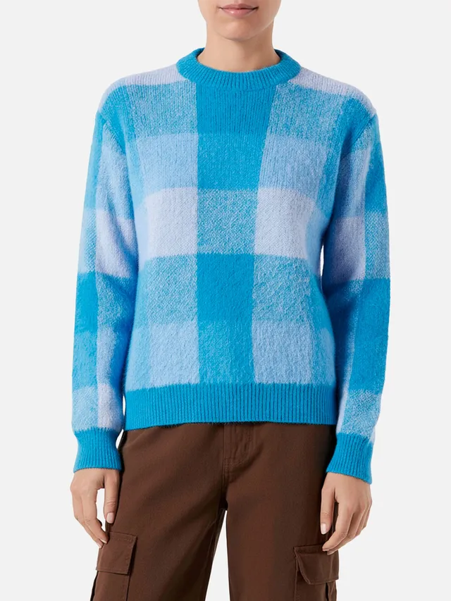 mc2-saint-barth-new-queen-soft-maglione-donna-check-multicolor image 1