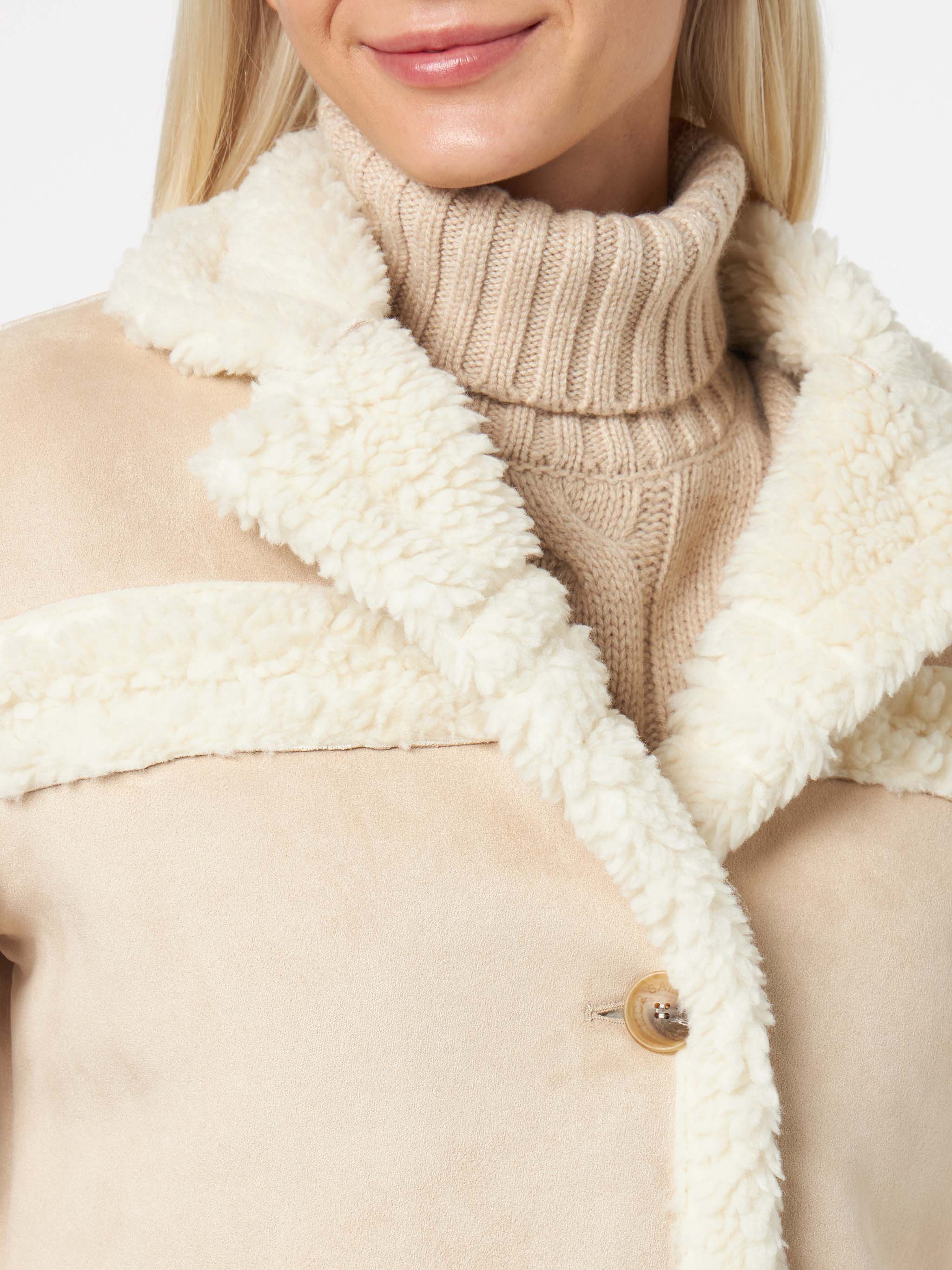 mc2-saint-barth-giacca-hella-donna-effetto-shearling-beige-corta image 2