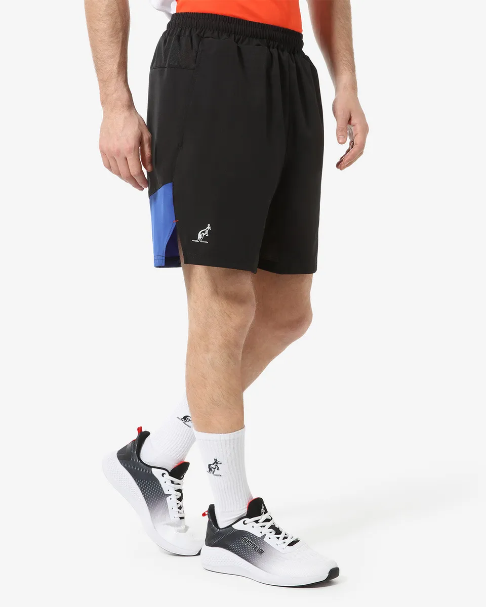 australian-color-block-short-nero-in-tessuto-slam-bi-elastico image 1