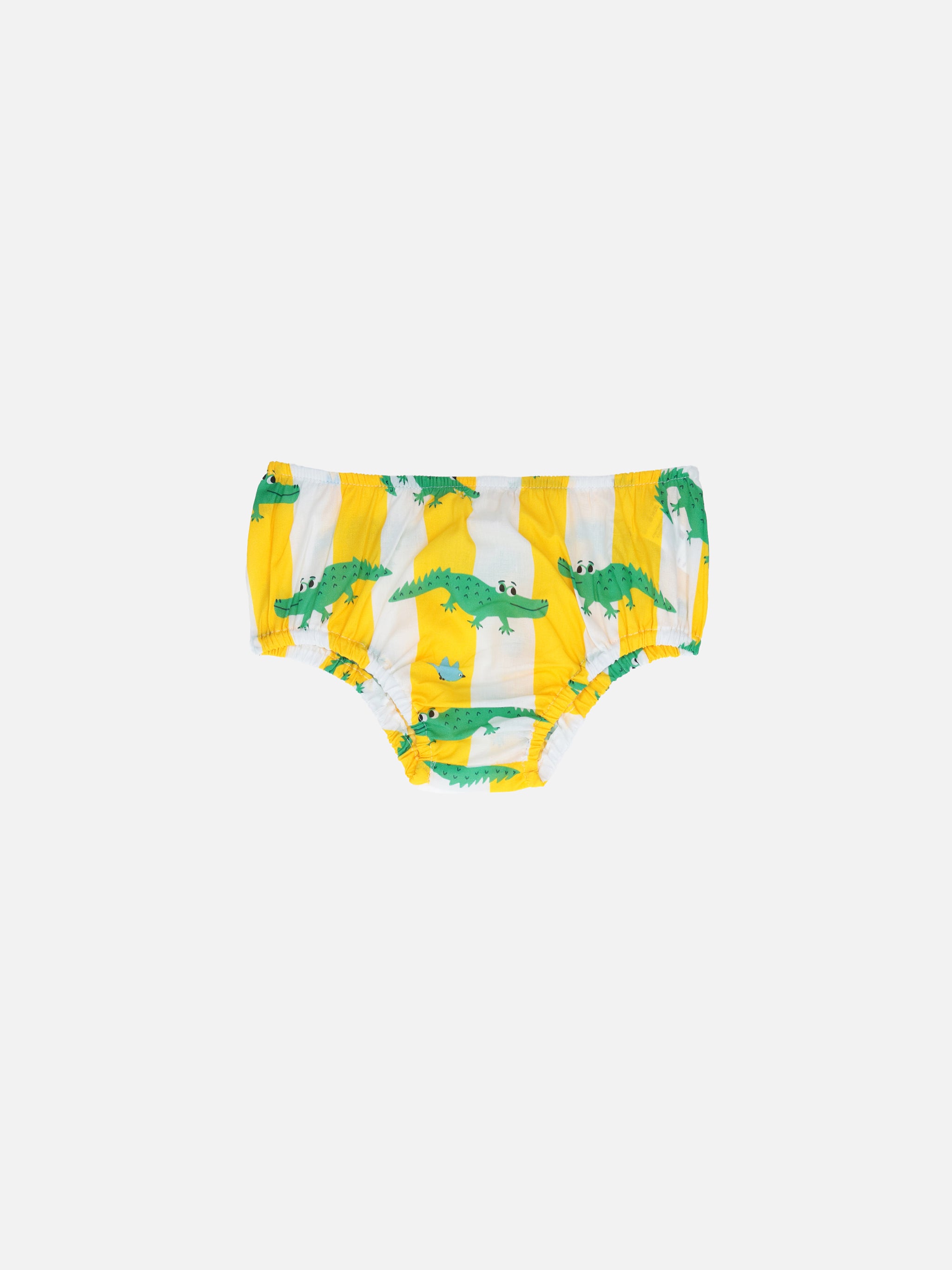 mc2-saint-barth-pimmy-bloomers-neonata-copri-pannolino-stampa-coccodrilli-giallo image 1