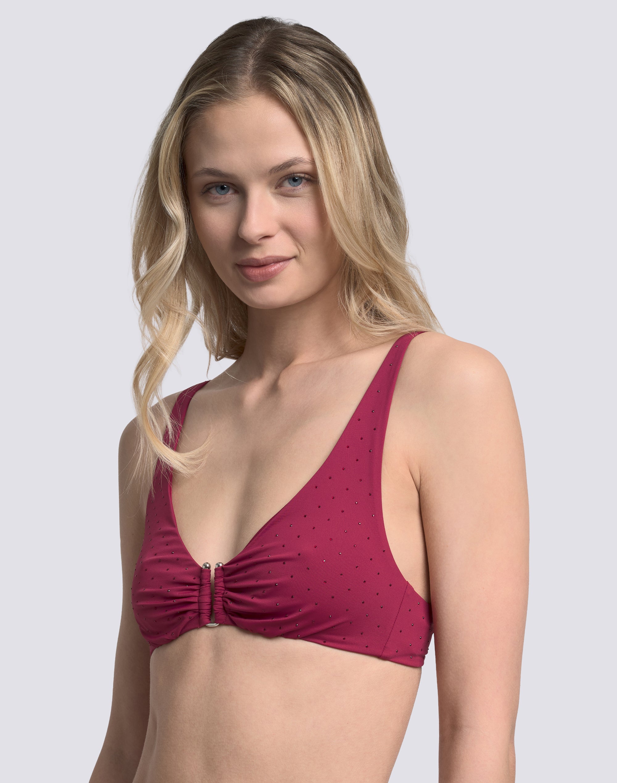 sundek-bikini-top-bralette-donna-con-strass-e-dettaglio-metallico image 3