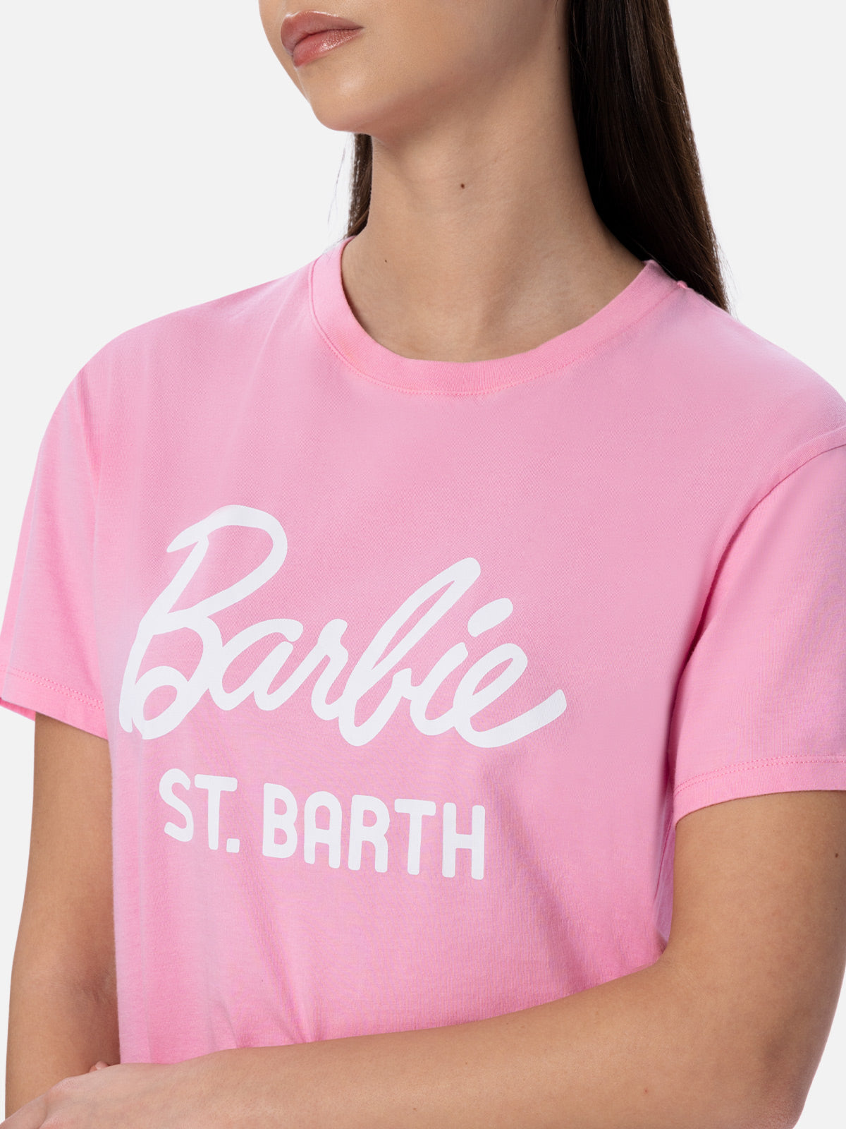 mc2-saint-barth-emilie-t-shirt-in-cotone-barbie-special-edition image 2