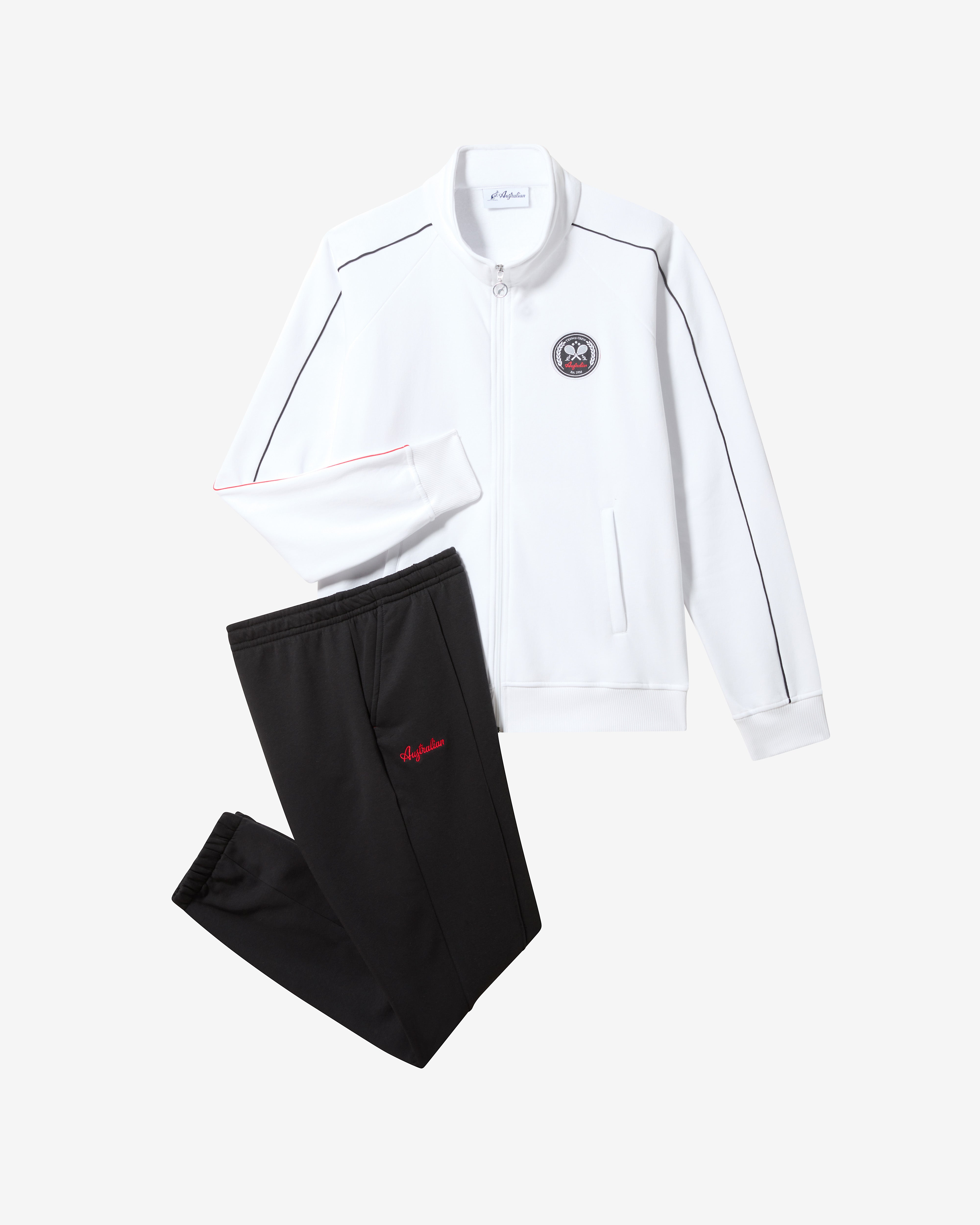 australian-tennis-crew-tuta-in-felpa-bianco-full-zip image 8