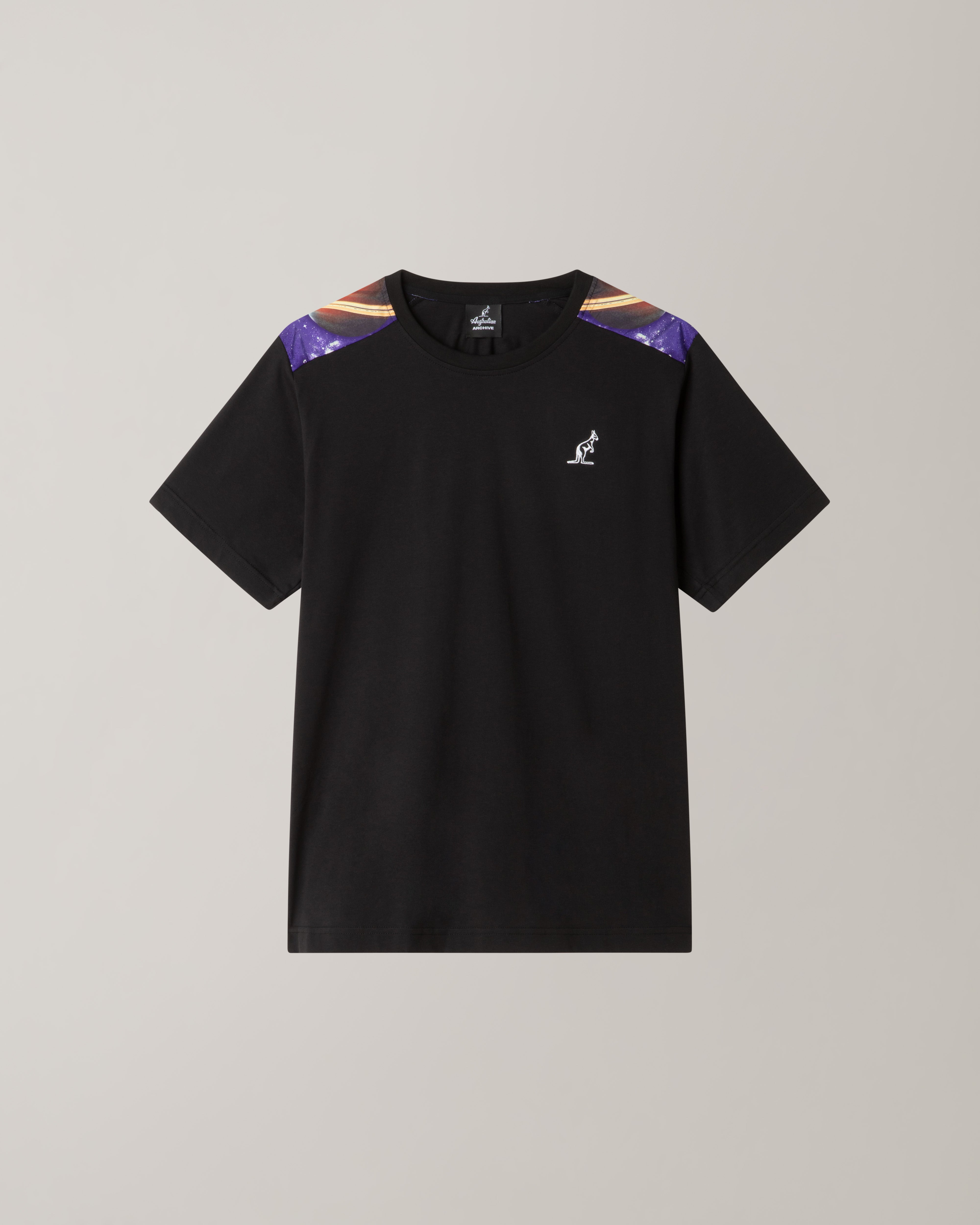 australian-lost-t-shirt-in-cotone-con-inserti-smash-e-logo-ricamato image 5