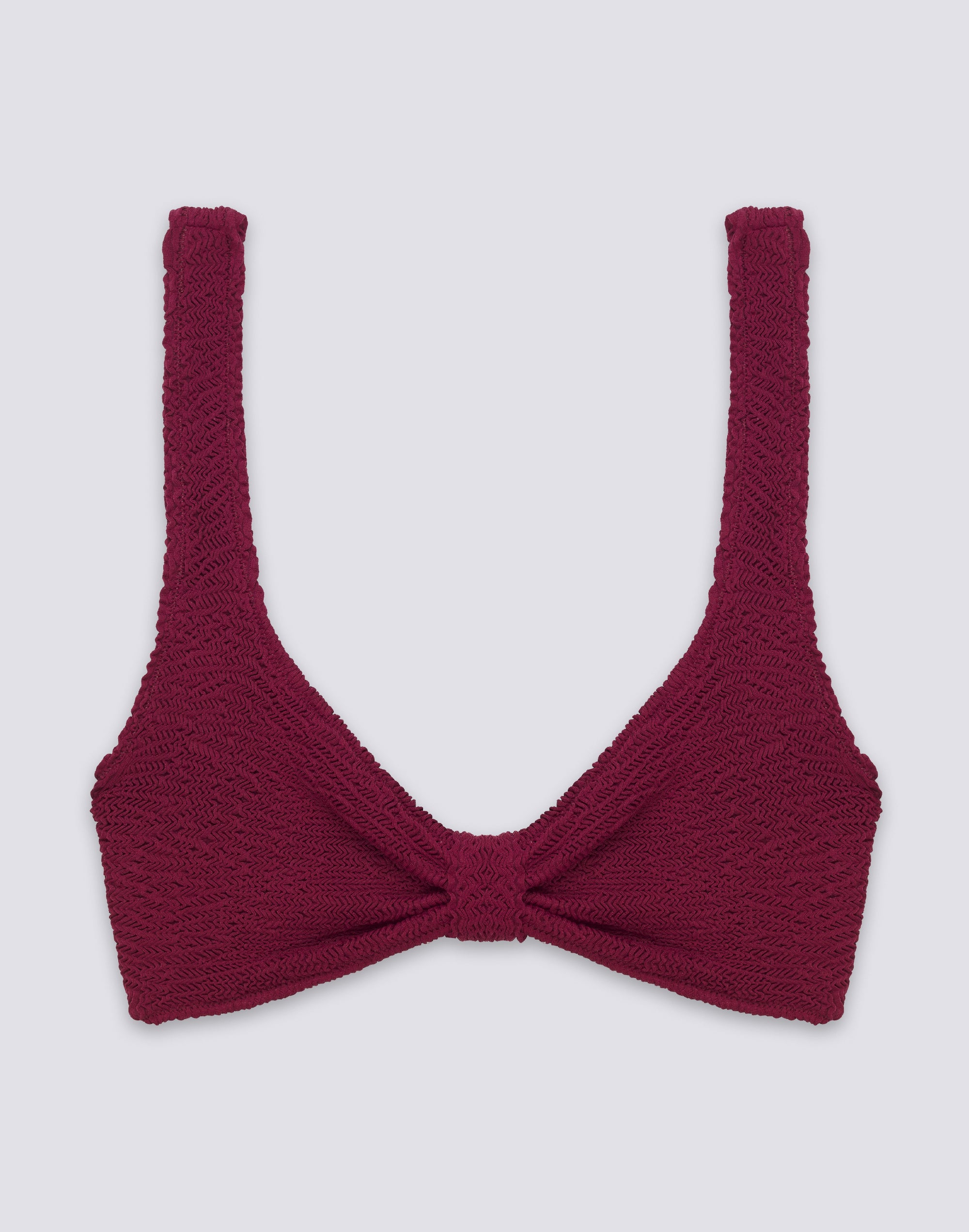 sundek-top-bralette-donna-in-tessuto-goffrato-tinta-unita image 1