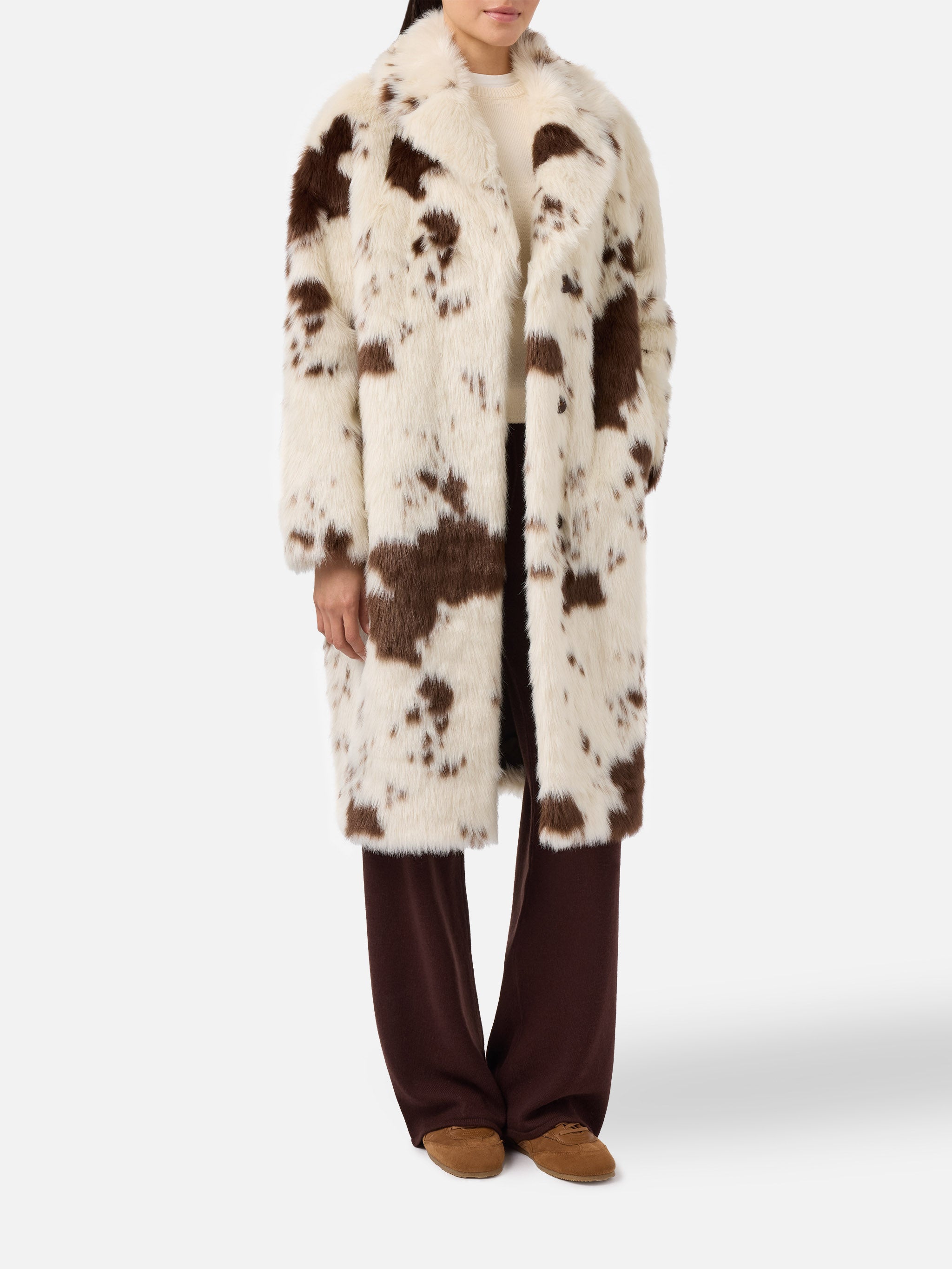 mc2-saint-barth-cappotto-rouge-donna-in-faux-fur-con-stampa-muccata image 1