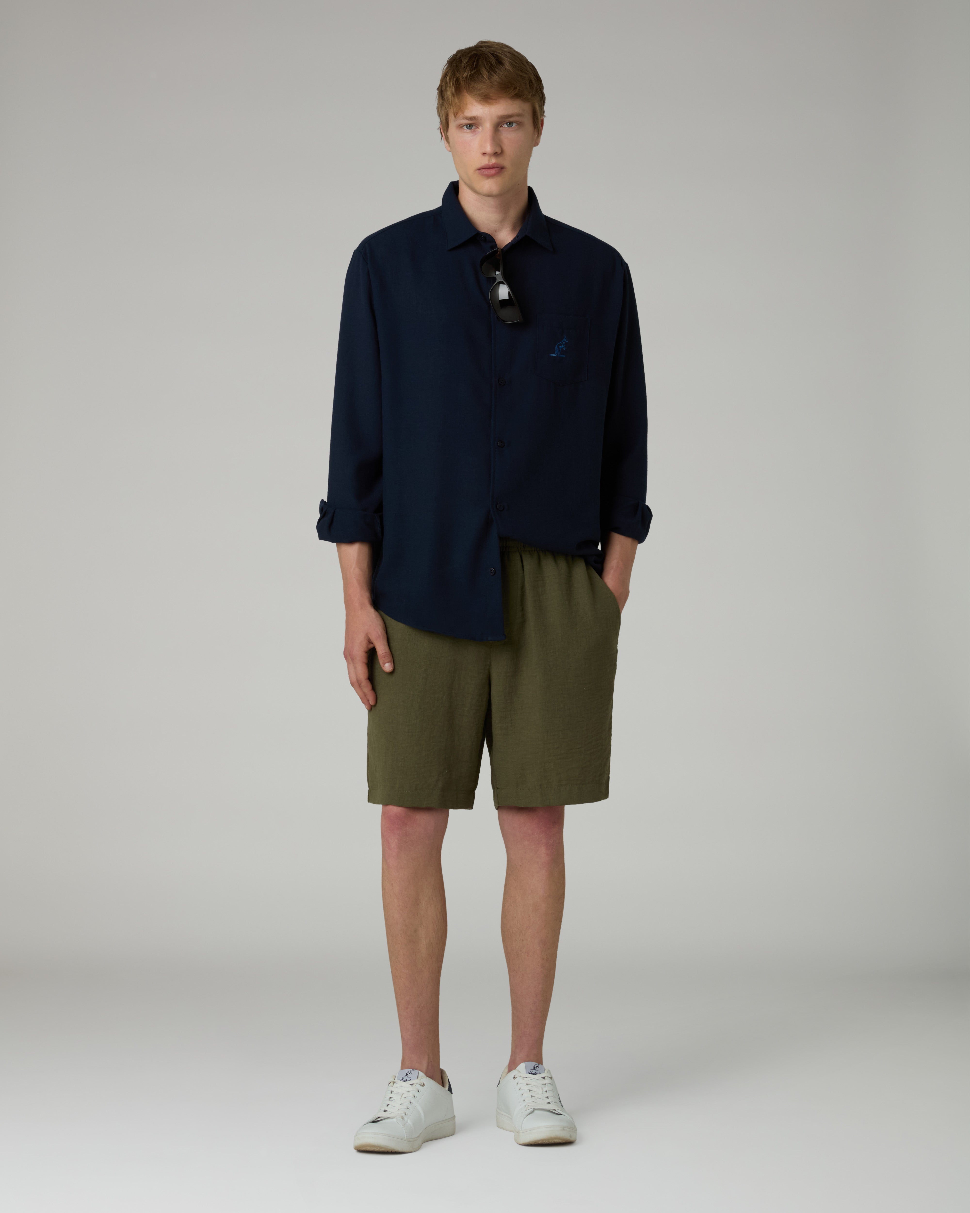 australian-doric-light-short-pantaloncino-canvas-con-coulisse image 2