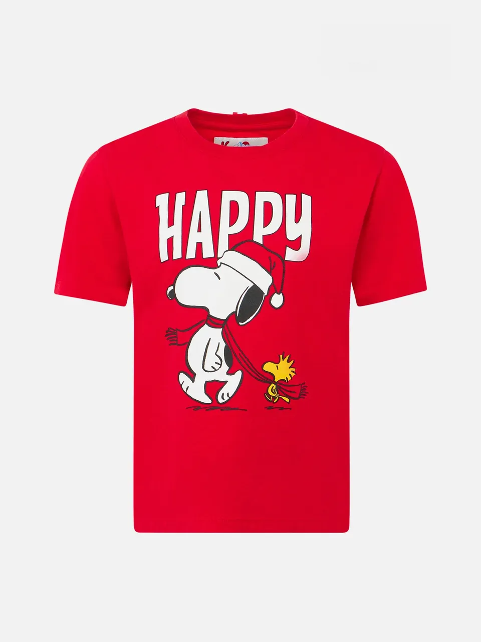 mc2-saint-barth-t-shirt-bambino-snoopy-peanuts-in-cotone-pesante-rossa image 1