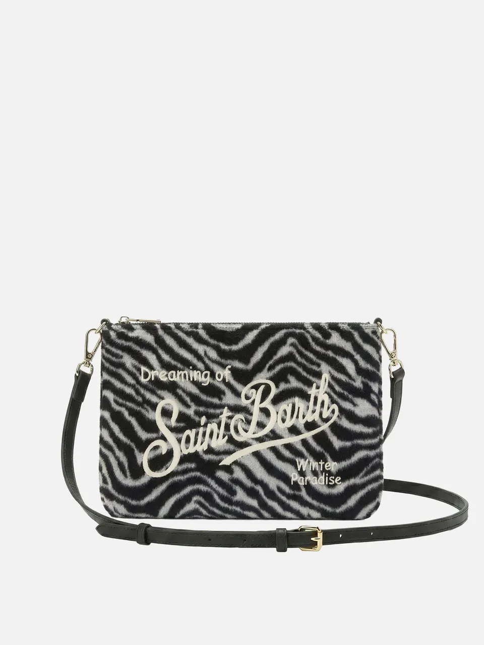mc2-saint-barth-parisienne-felt-borsa-crossbody-zebrata-20x28-cm image 1